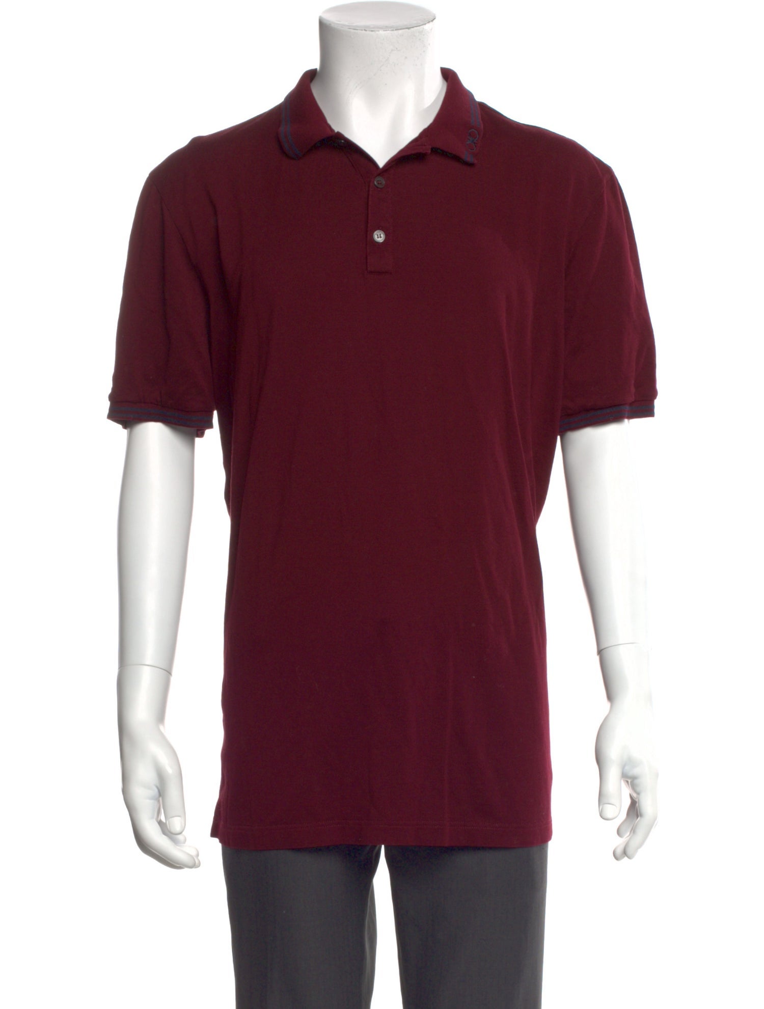 Salvatore Ferragamo Crew Neck Short Sleeve Polo Shirt