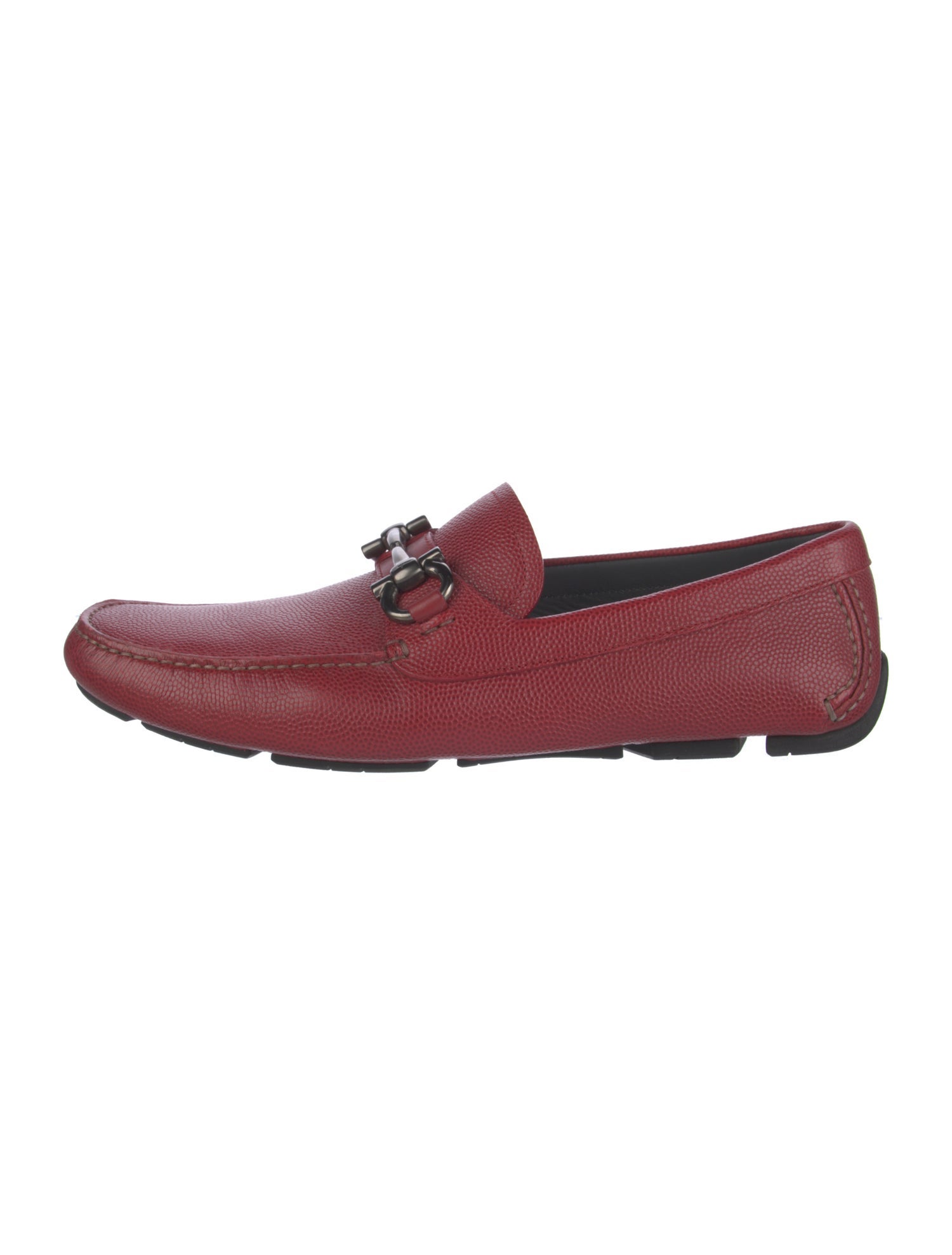 Salvatore Ferragamo Horsebit Accent Leather Loafers