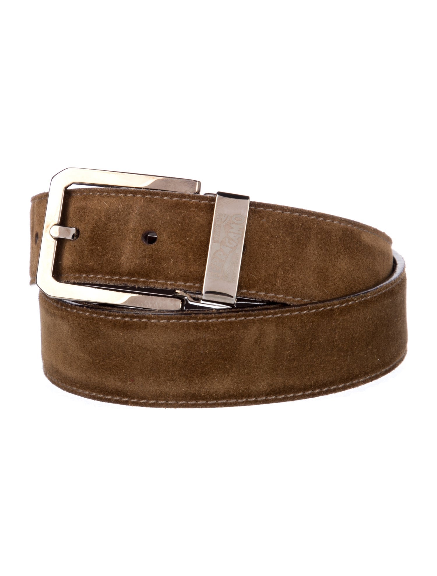 Salvatore Ferragamo Suede Belt