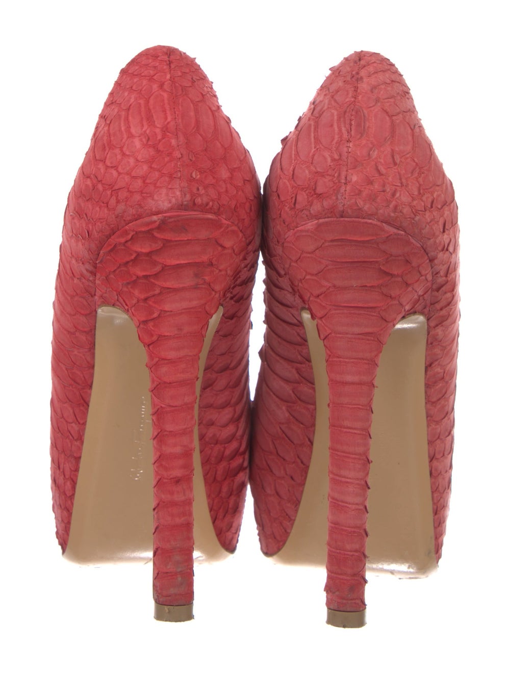 Salvatore Ferragamo Vara Bow Accent Python Pumps - image 4