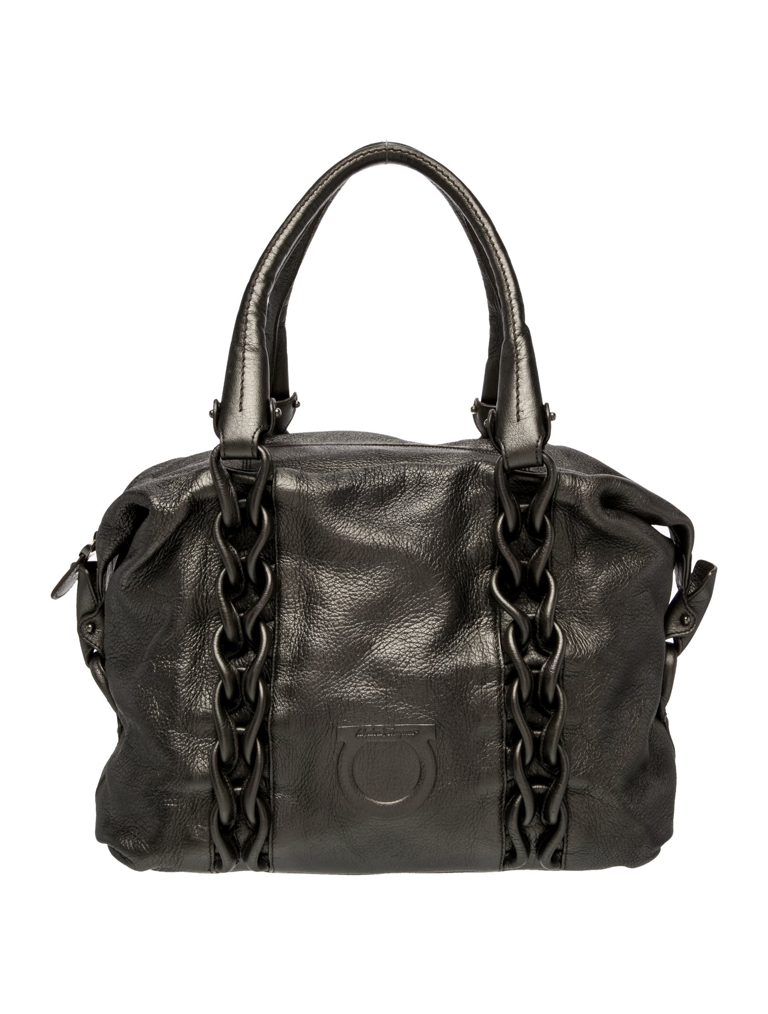 Salvatore Ferragamo Leather Weekender Bag