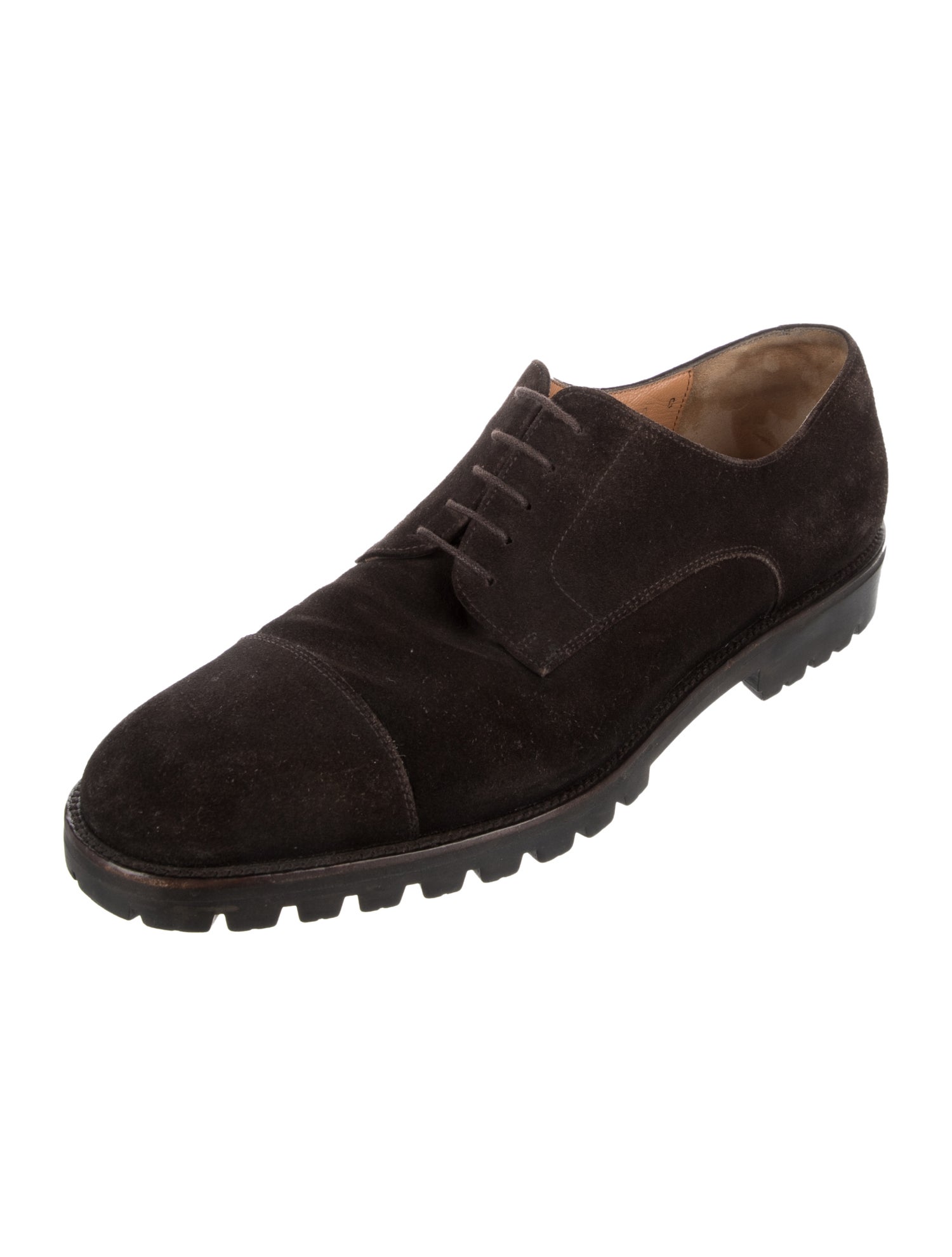 Salvatore Ferragamo Suede Derby Shoes