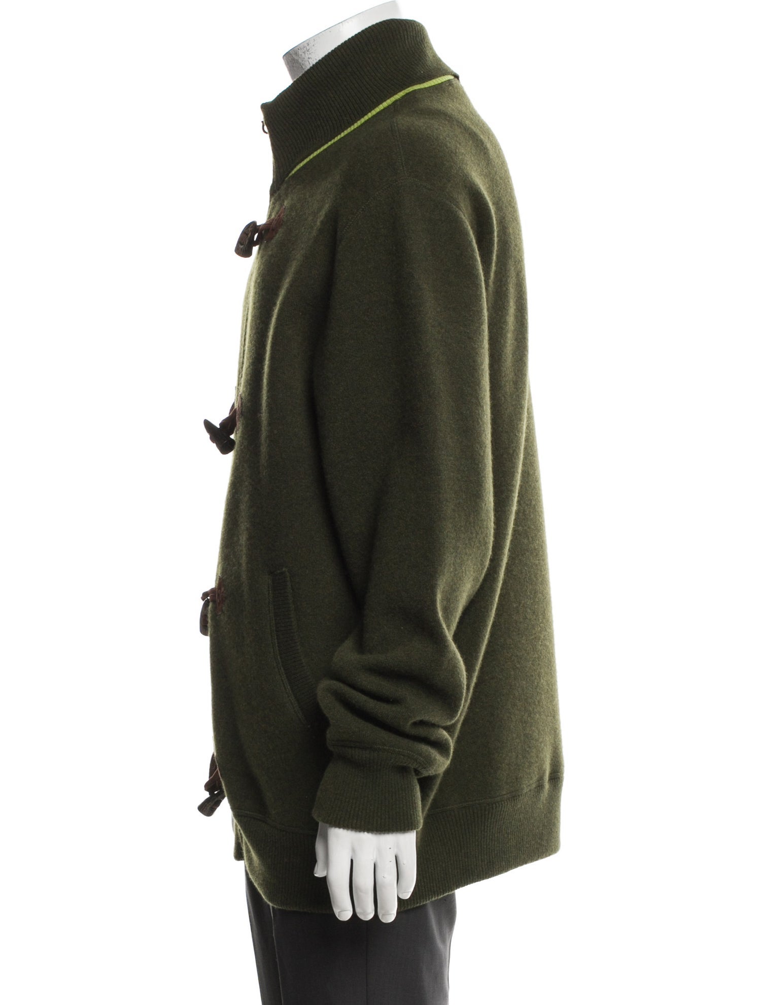 Salvatore Ferragamo Wool Mock Neck Cardigan