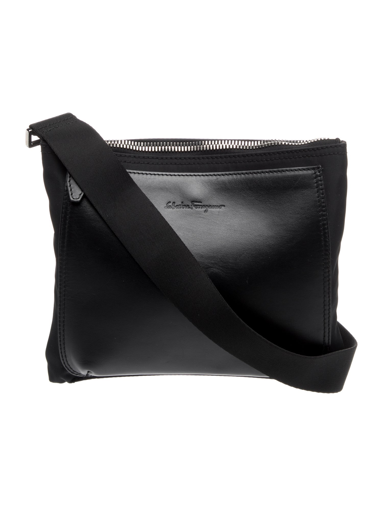 Salvatore Ferragamo Leather Messenger Bag