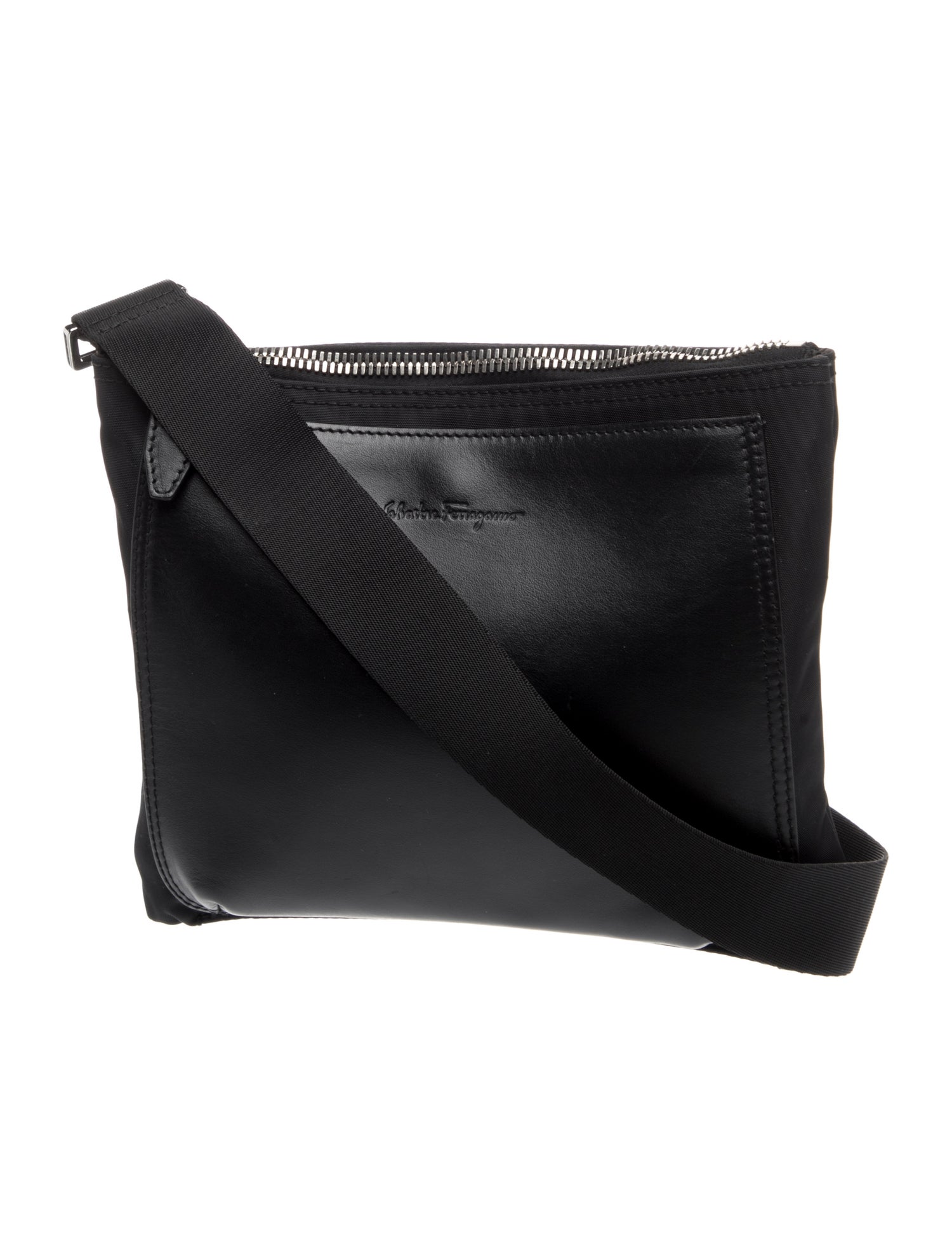 Salvatore Ferragamo Leather Messenger Bag