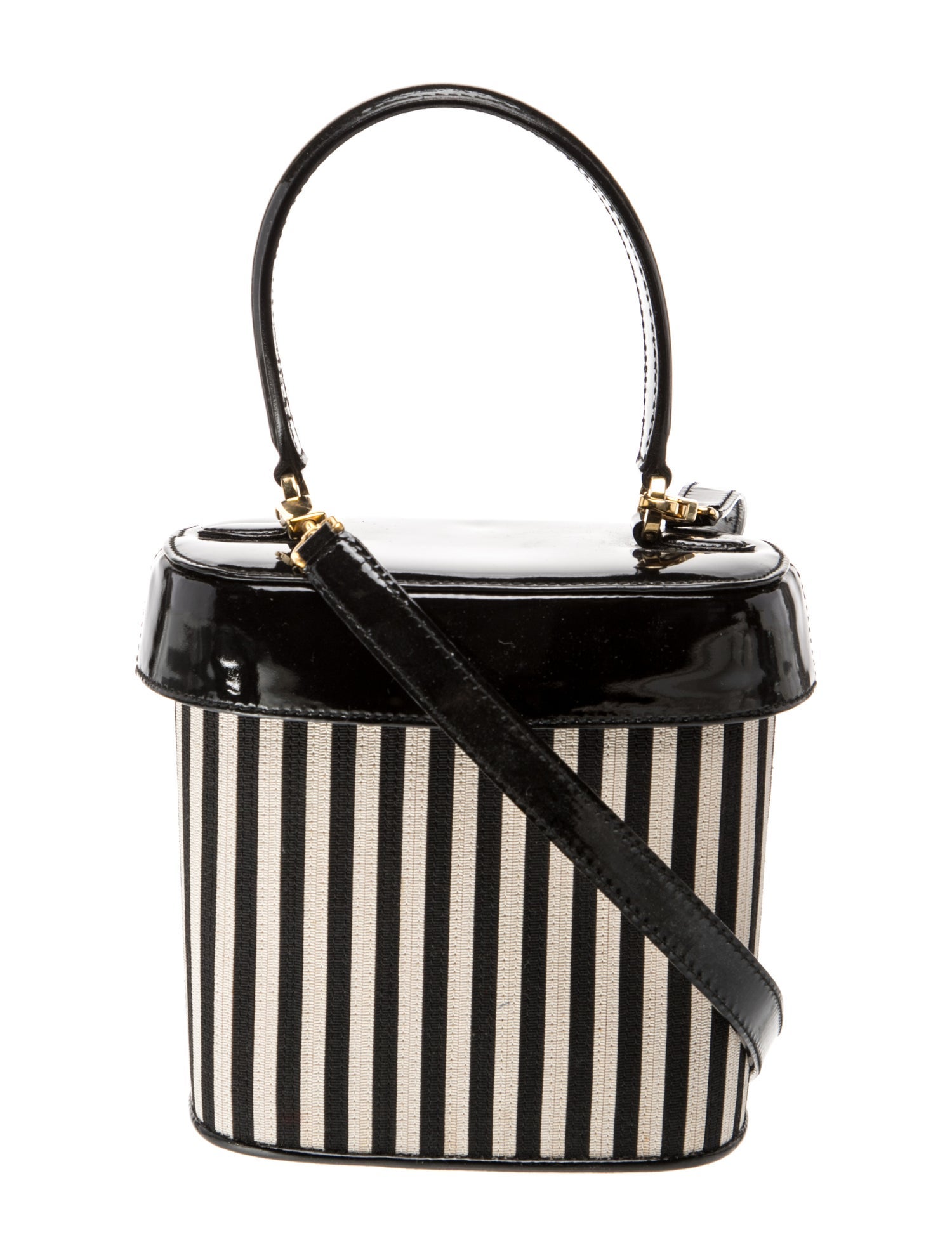 Salvatore Ferragamo Patent Leather Top Handle Bag