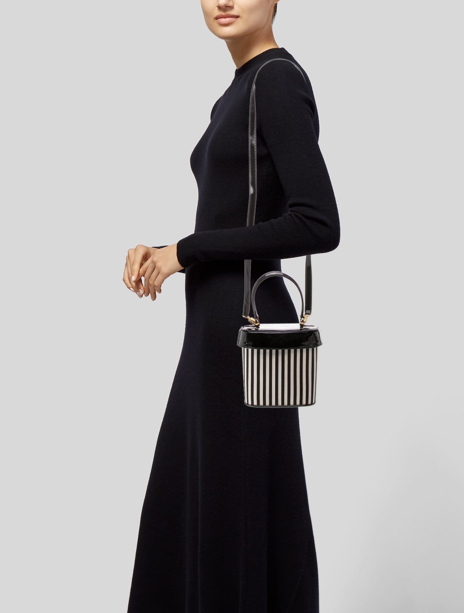 Salvatore Ferragamo Patent Leather Top Handle Bag