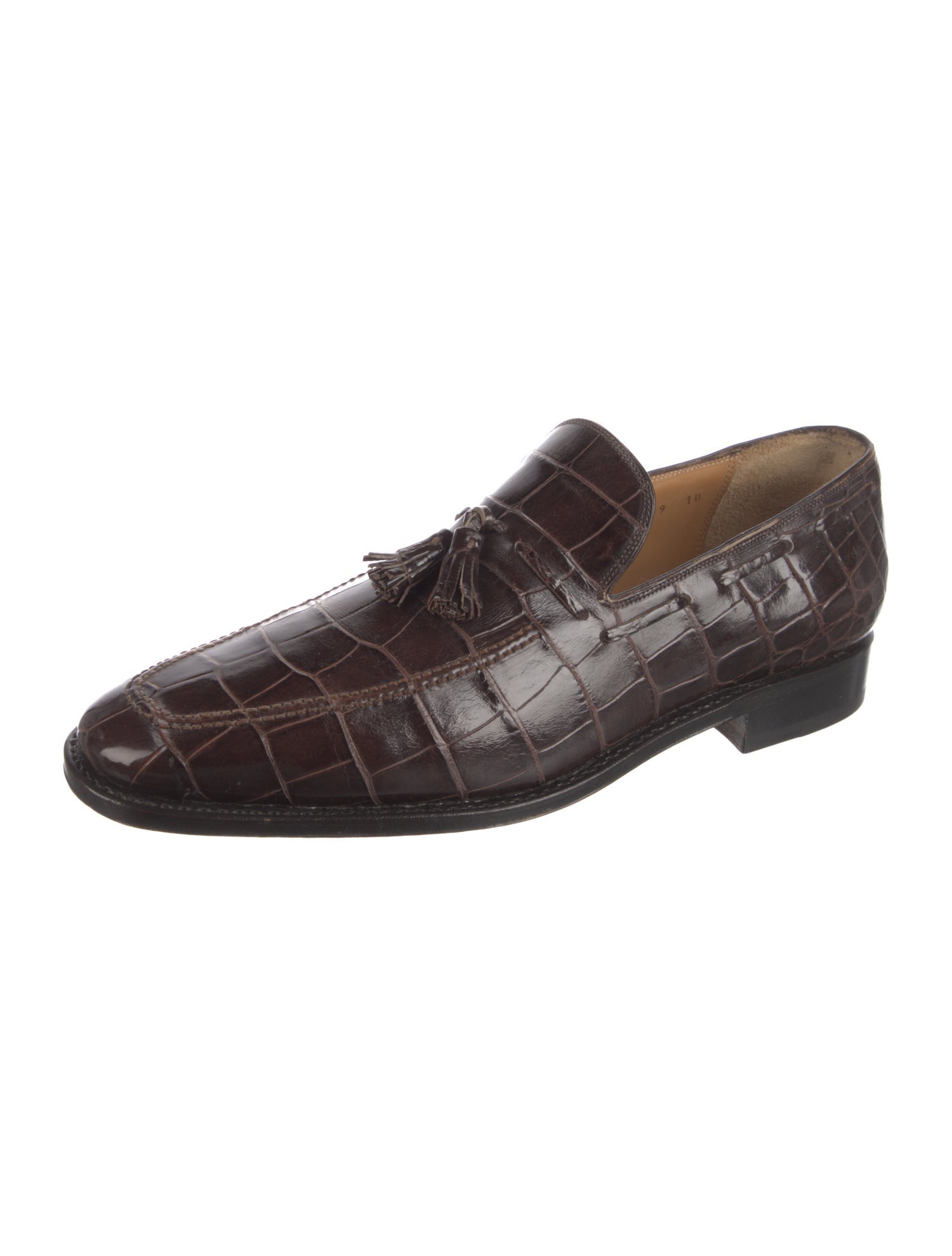 Salvatore Ferragamo Crocodile Dress Loafers
