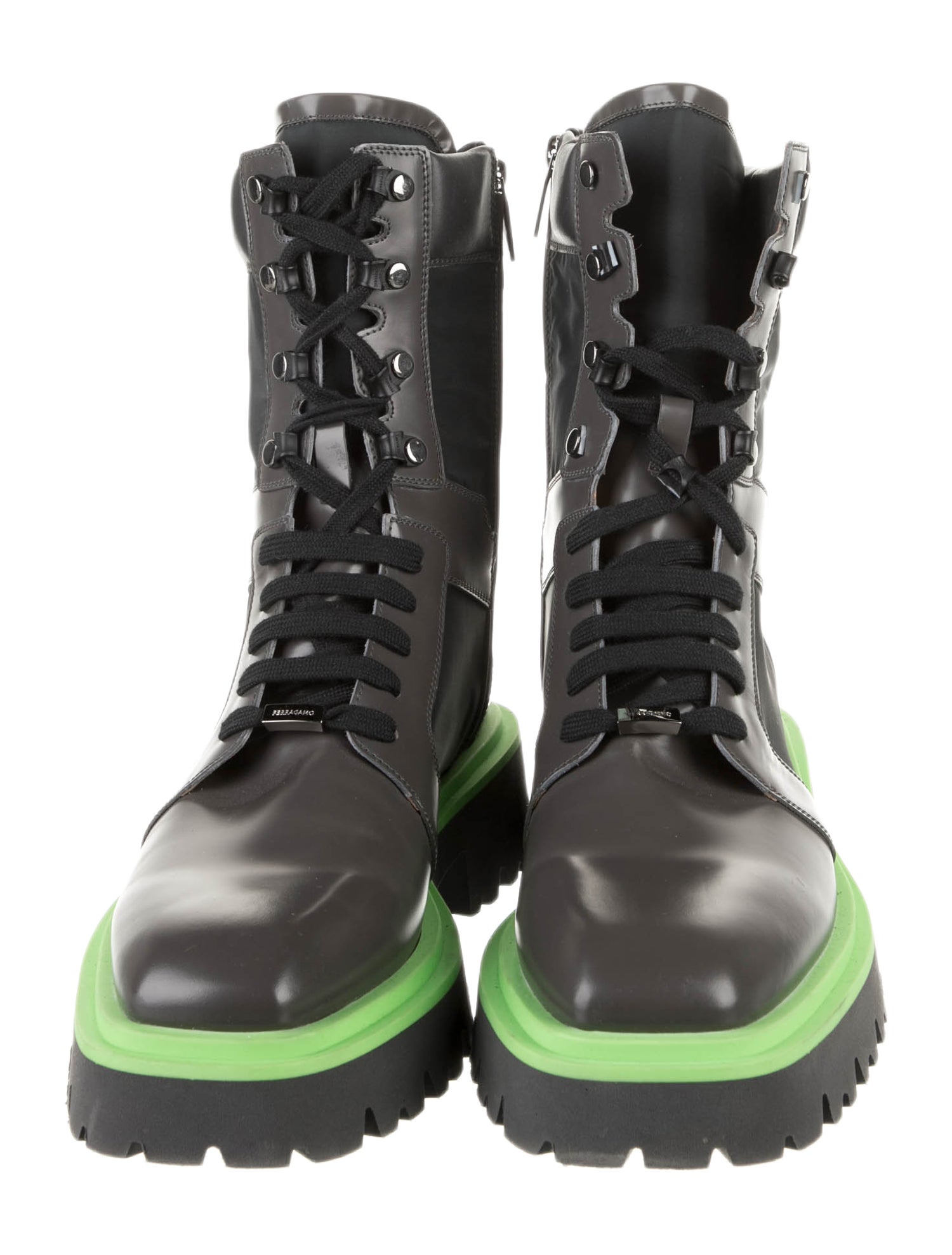 Salvatore Ferragamo Leather Patterned Boots