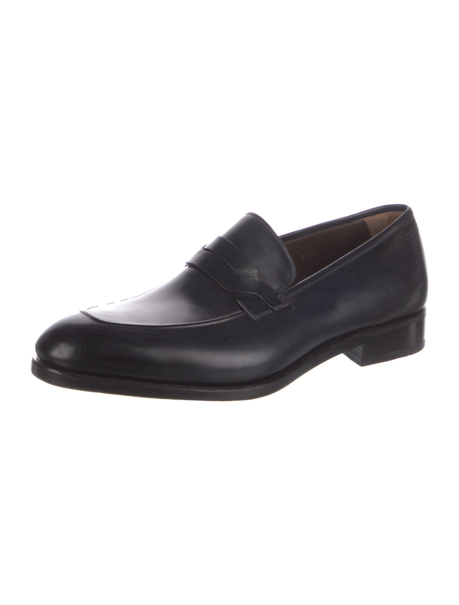 Salvatore Ferragamo Leather Monk Straps