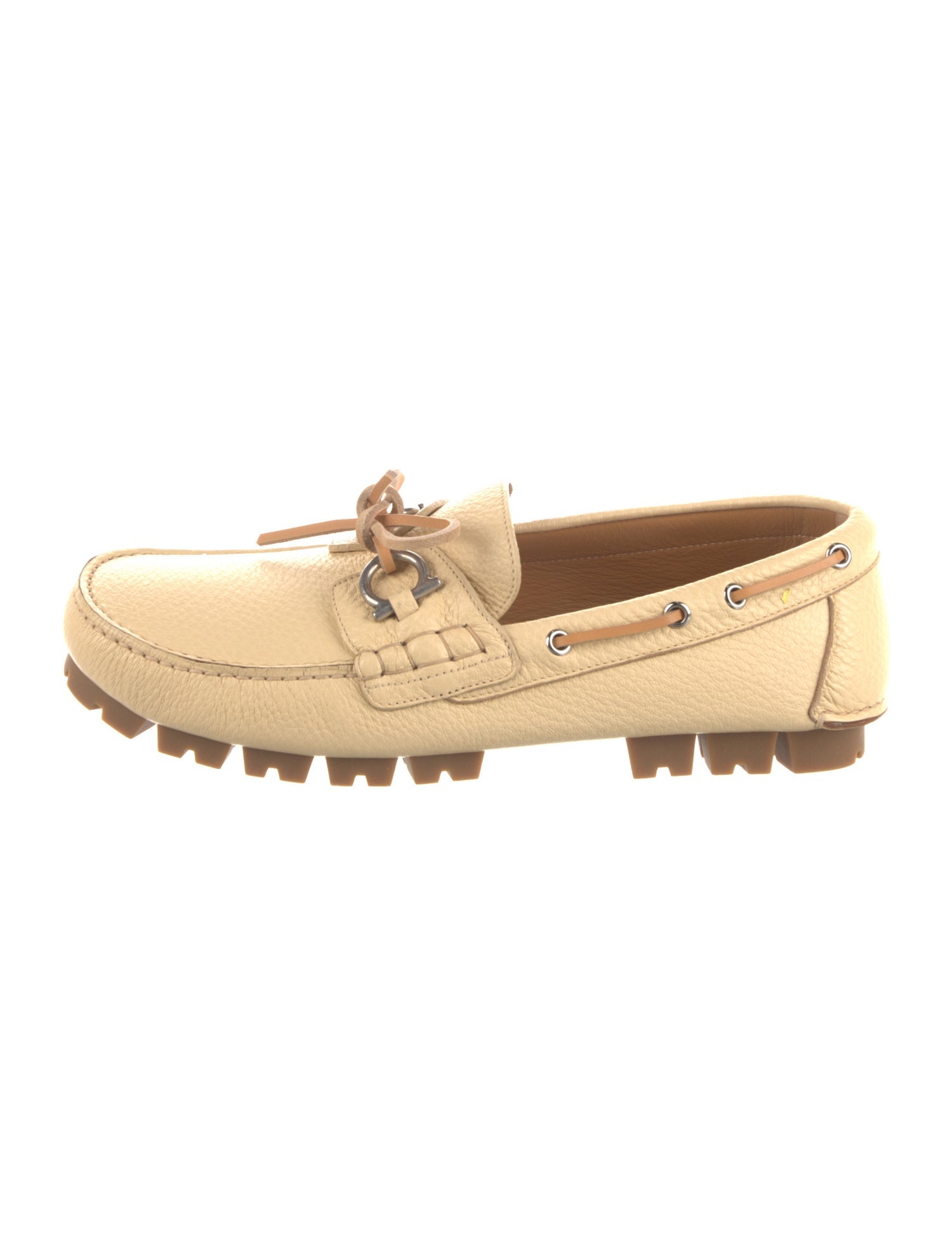 Salvatore Ferragamo Leather Boat Shoes