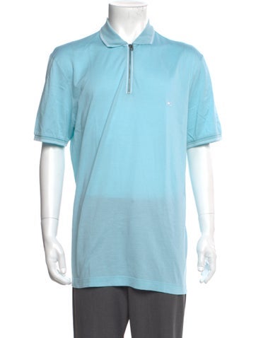 Pre-owned Ferragamo Vintage Short Sleeve Shirt In Blue