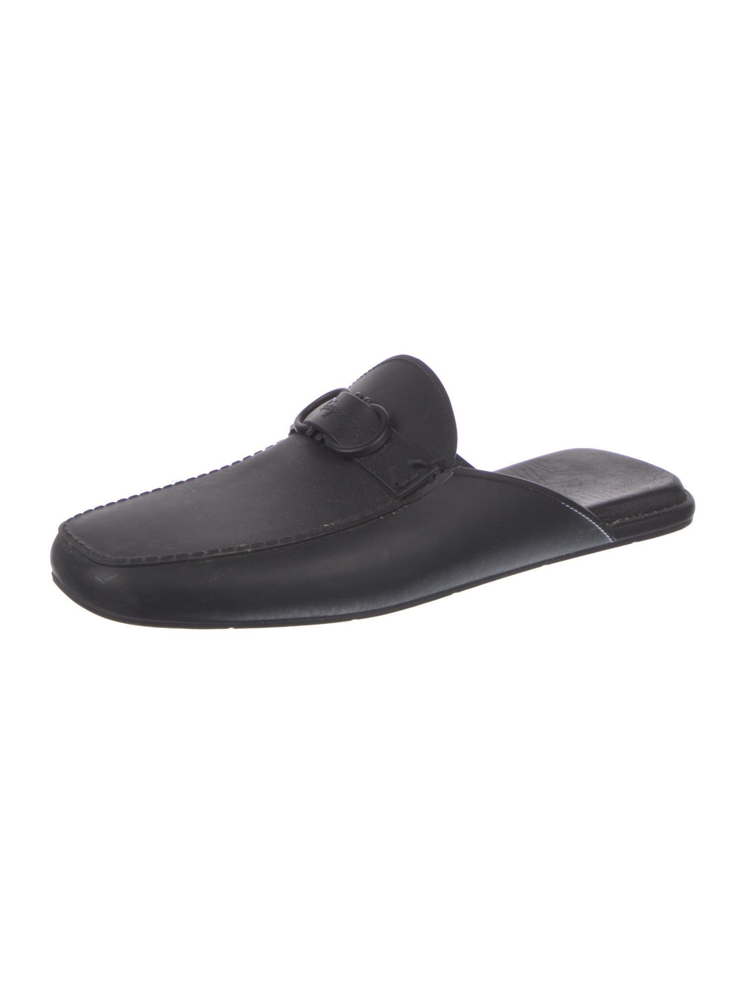 Salvatore Ferragamo Leather Slides