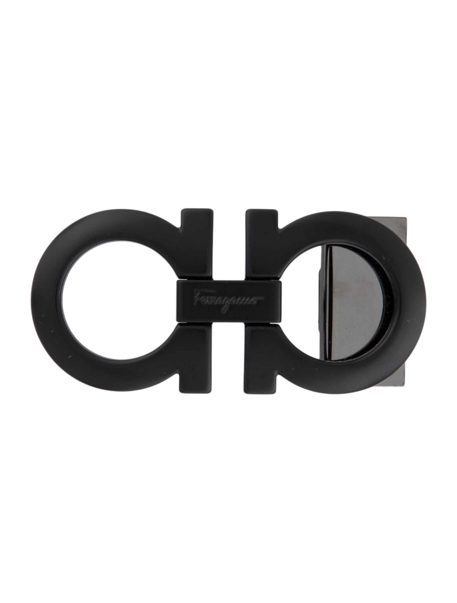 Salvatore Ferragamo Matte Gancini Belt Buckle