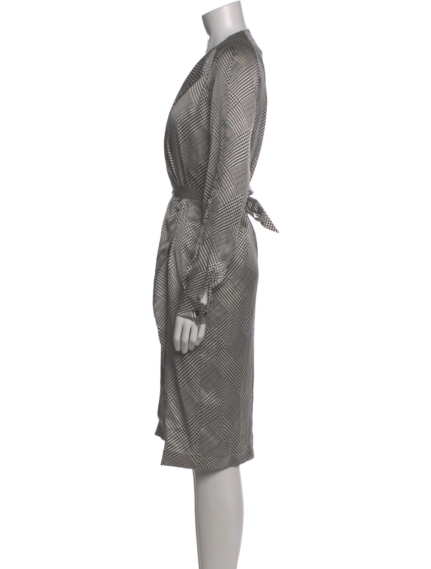 knee length dresses for ladies Salvatore Long Sleeve Midi Dress - Black main image 0