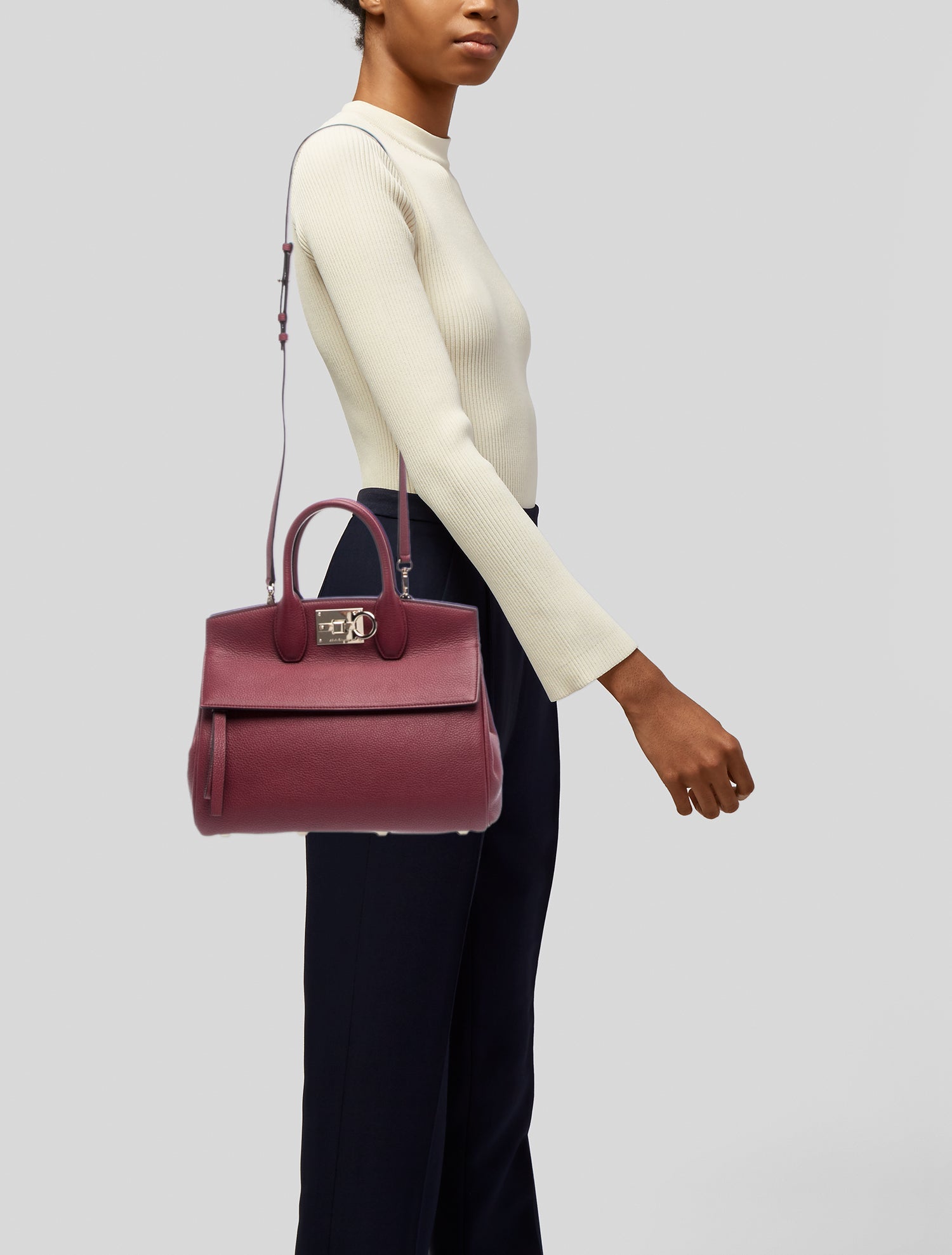 Salvatore Ferragamo Leather Studio Soft