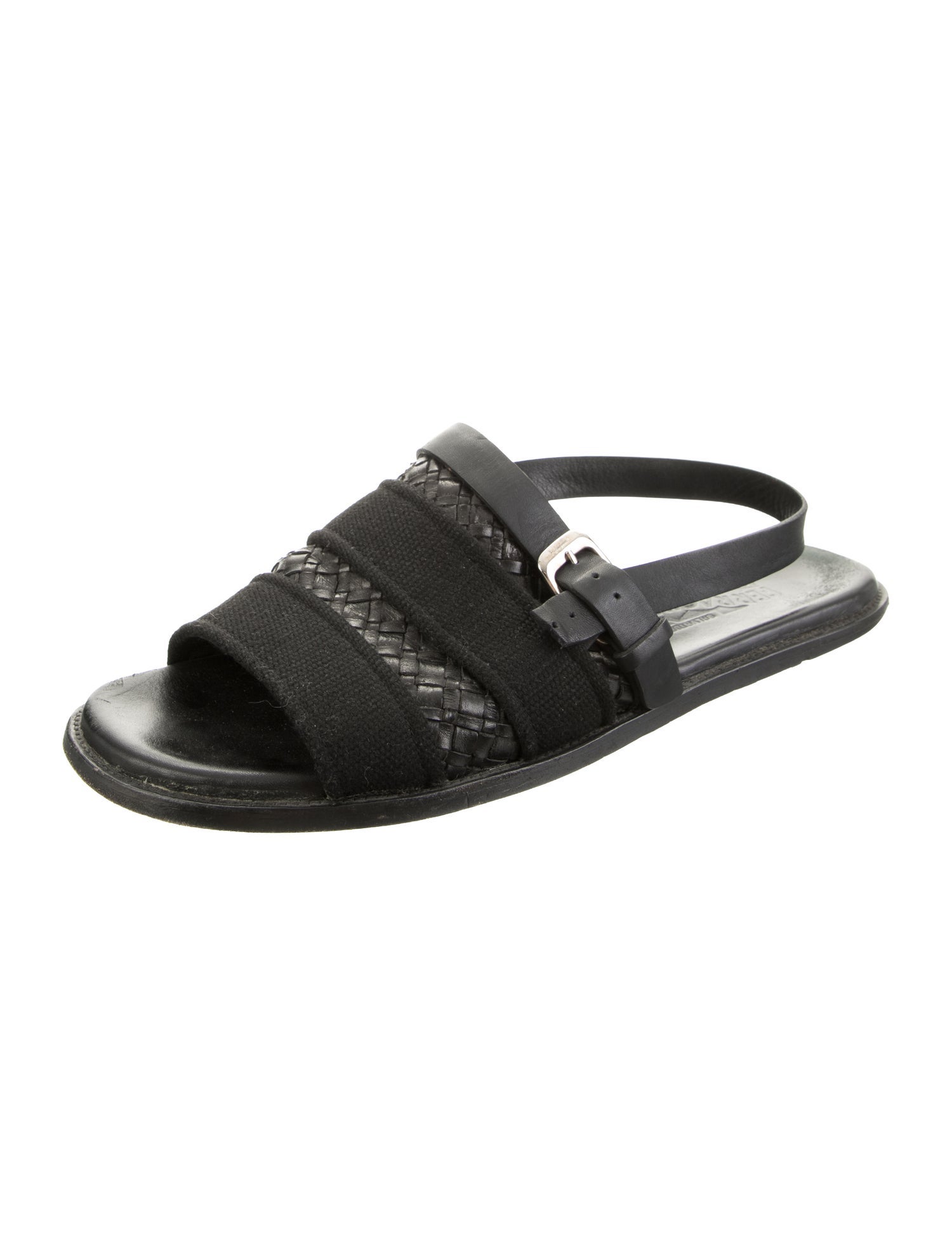 Salvatore Ferragamo Leather Slides