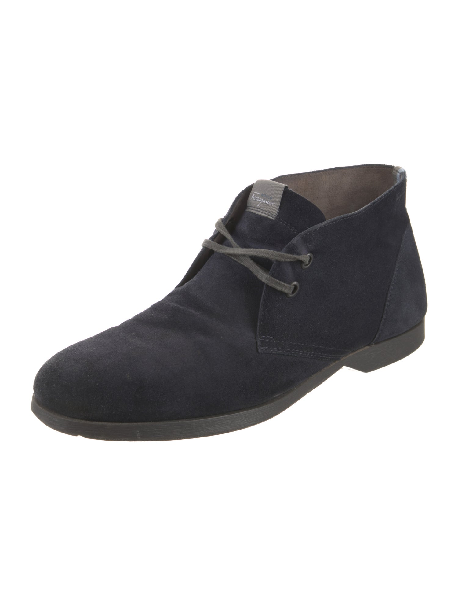 Salvatore Ferragamo Suede Lace-Up Boots