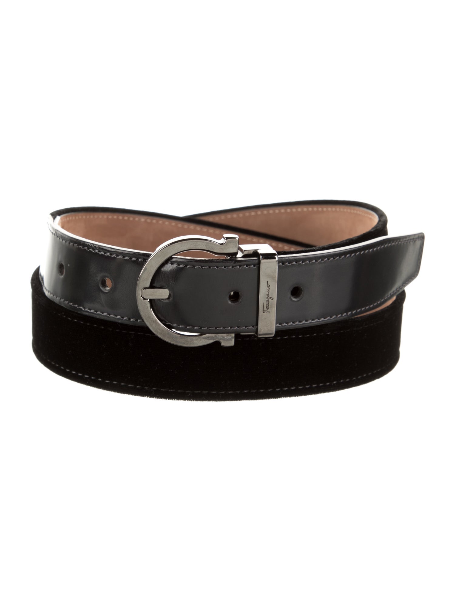 Salvatore Ferragamo Suede Belt