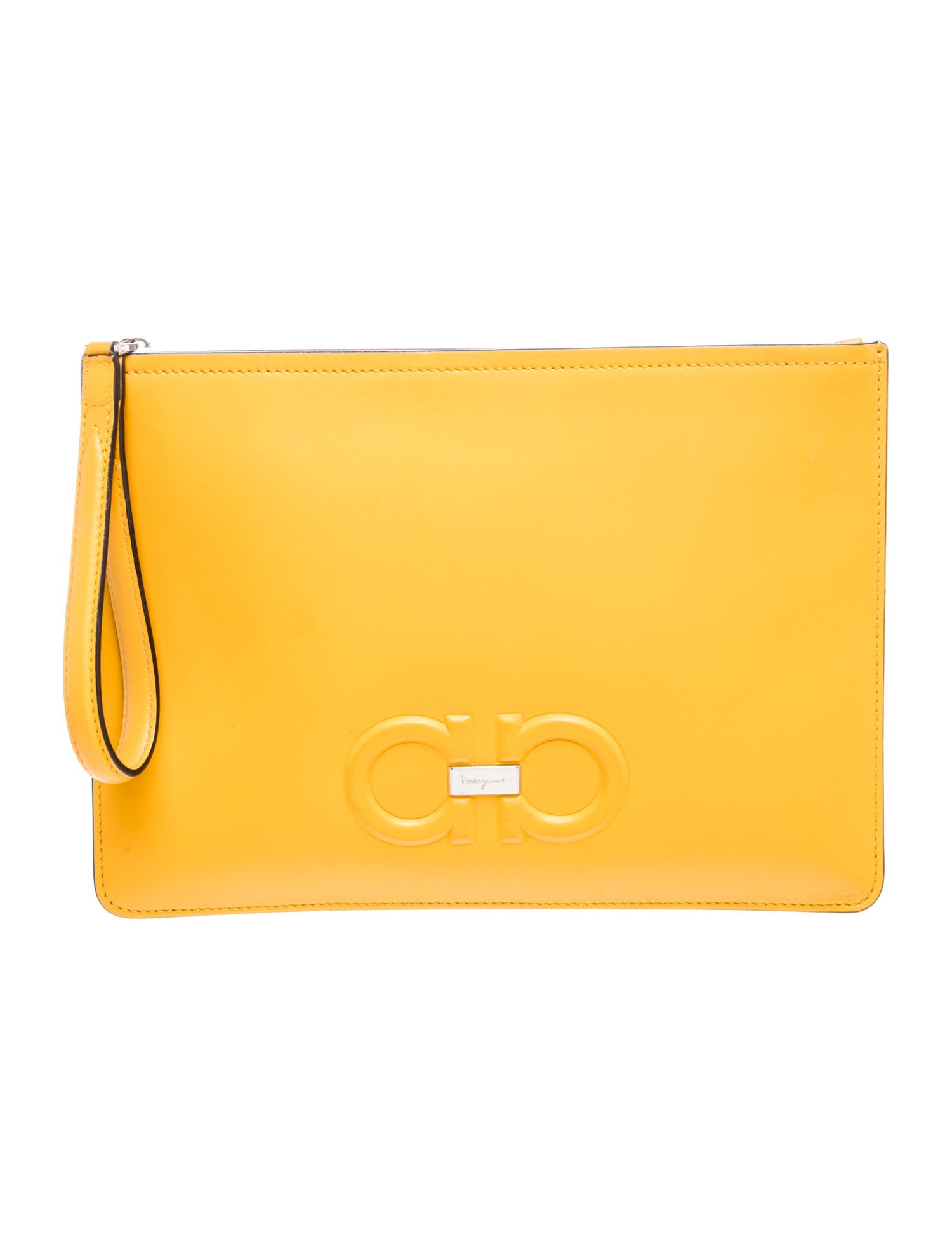 Salvatore Ferragamo Leather Clutch