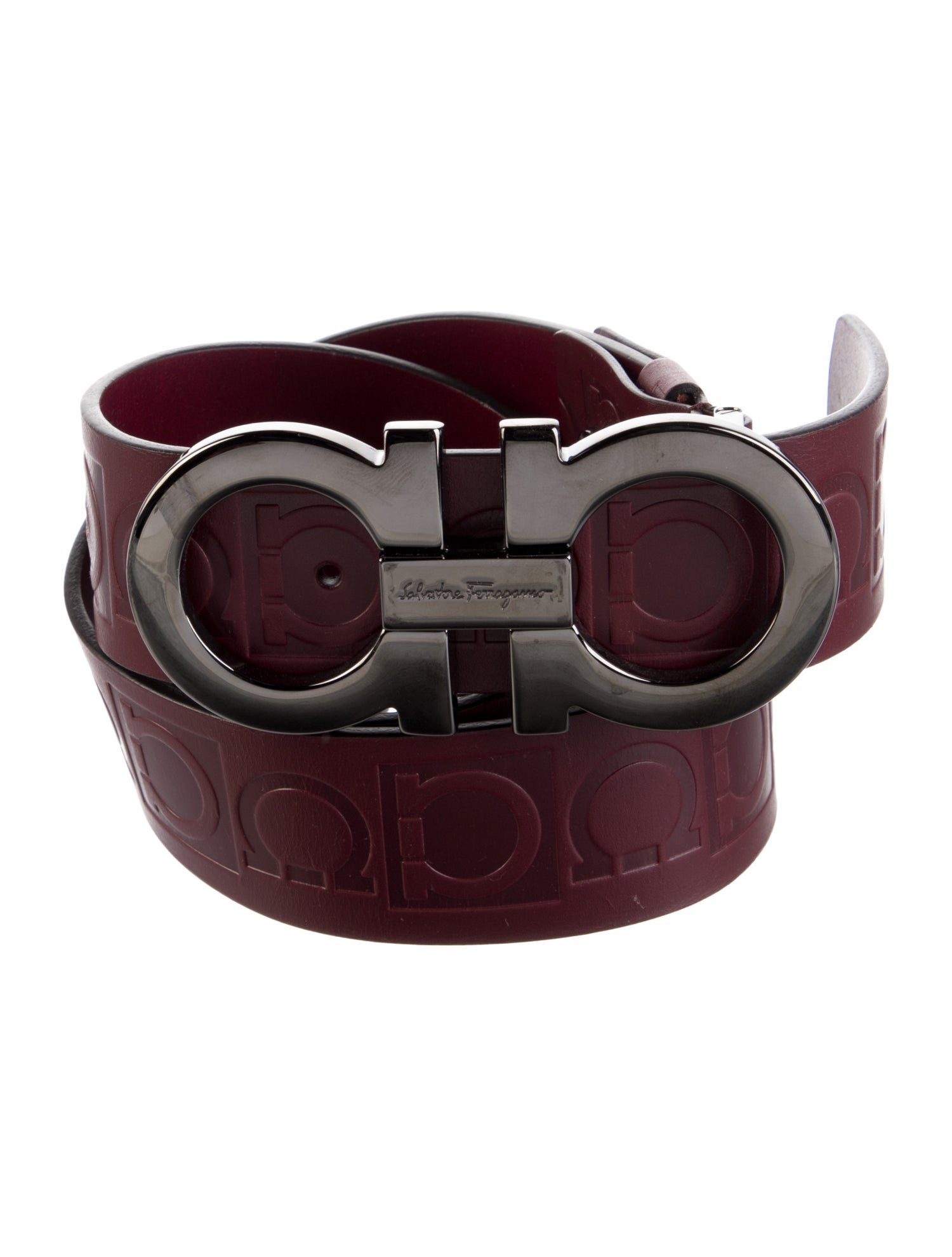 Salvatore Ferragamo Skinny Leather Waist Belt w/ Tags