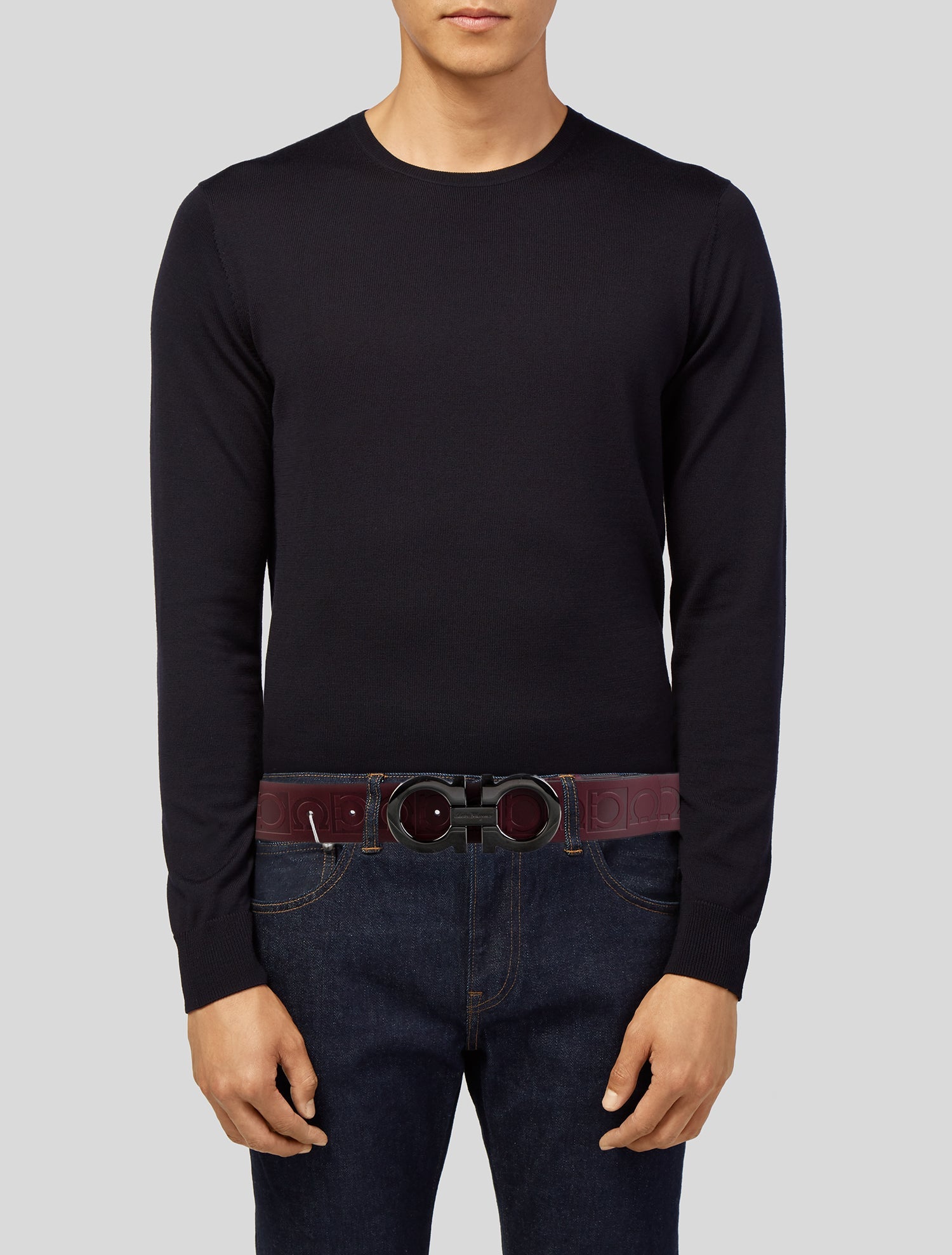 Salvatore Ferragamo Skinny Leather Waist Belt w/ Tags