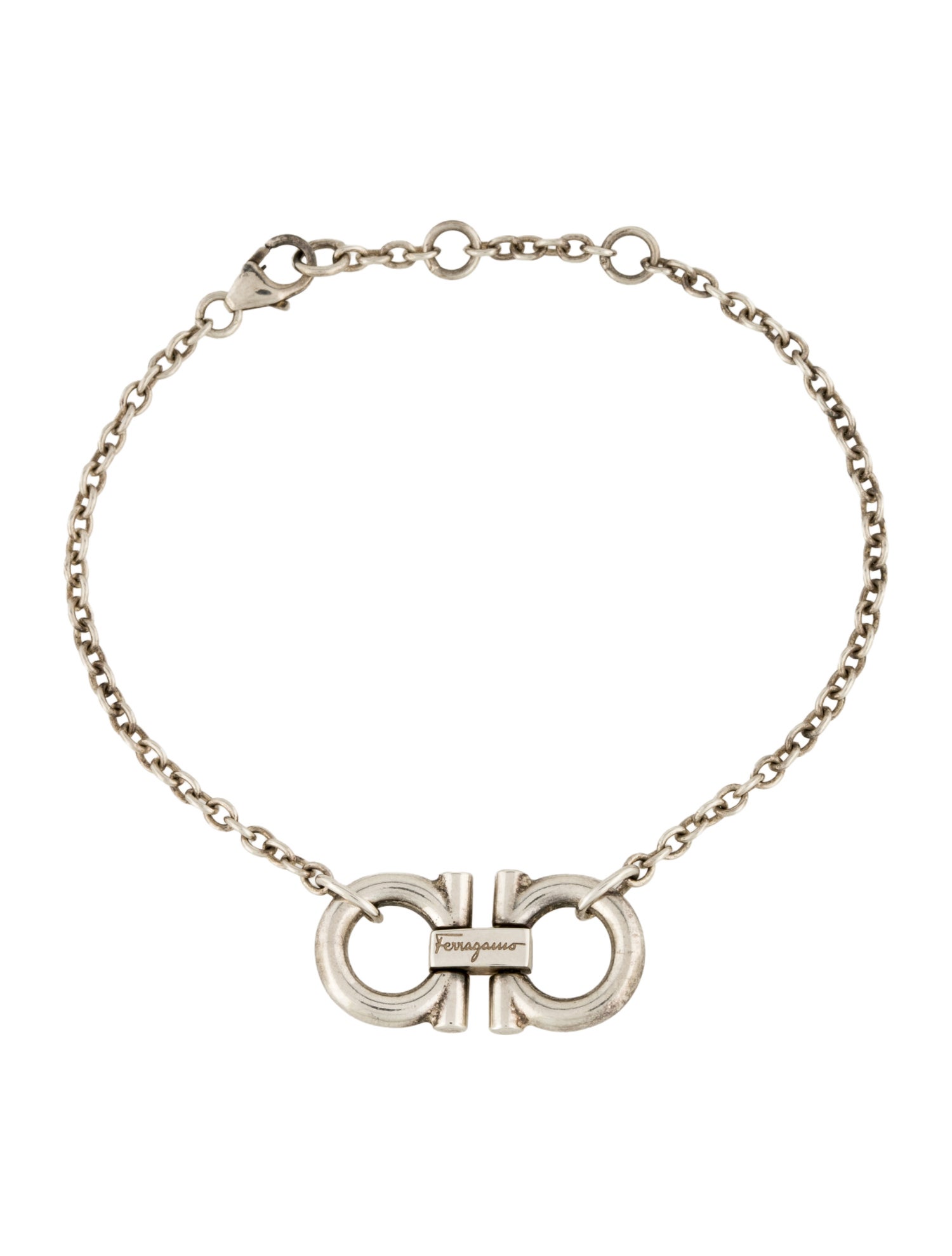 Salvatore Ferragamo Double Gancini Link Bracelet