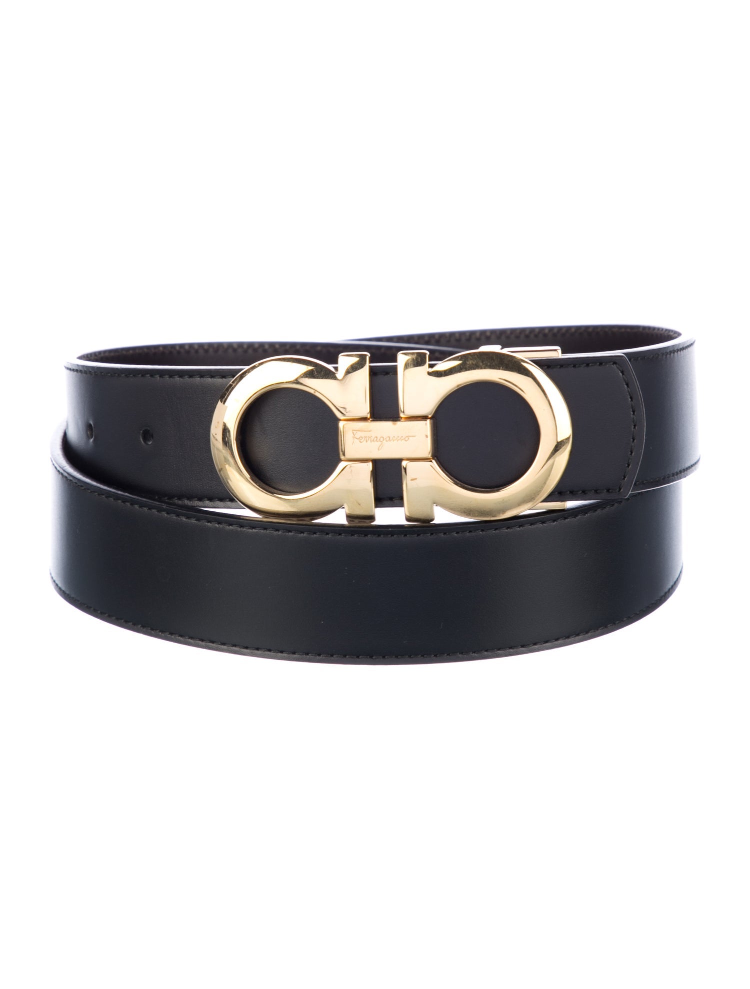 Salvatore Ferragamo Reversible Belt Gancini Logo Belt Kit