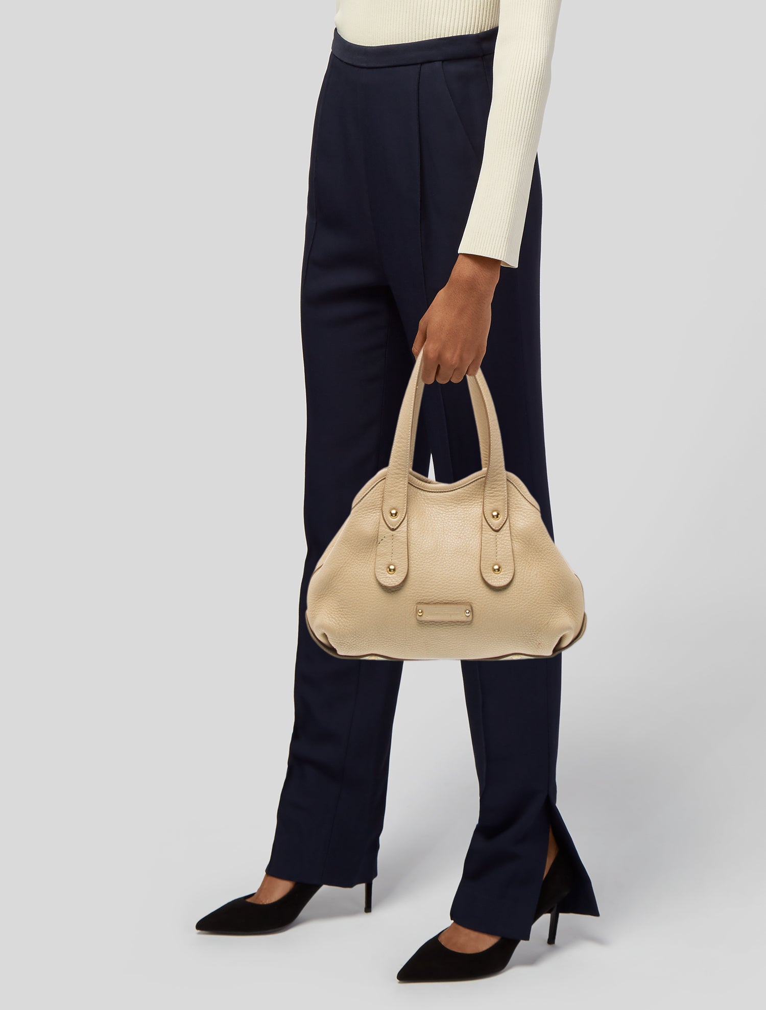 Salvatore Ferragamo Leather Top Handle Bag