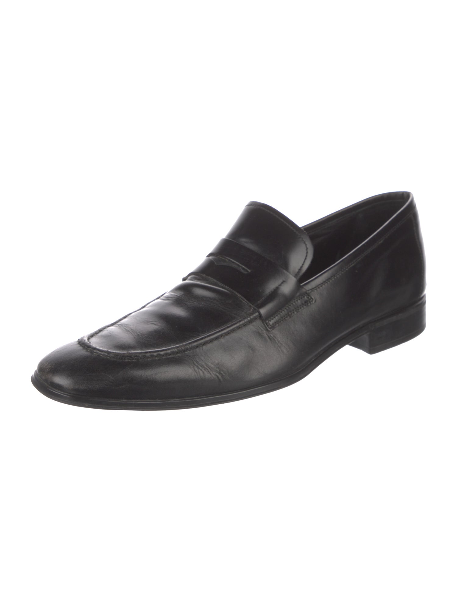 Salvatore Ferragamo Leather Monk Straps