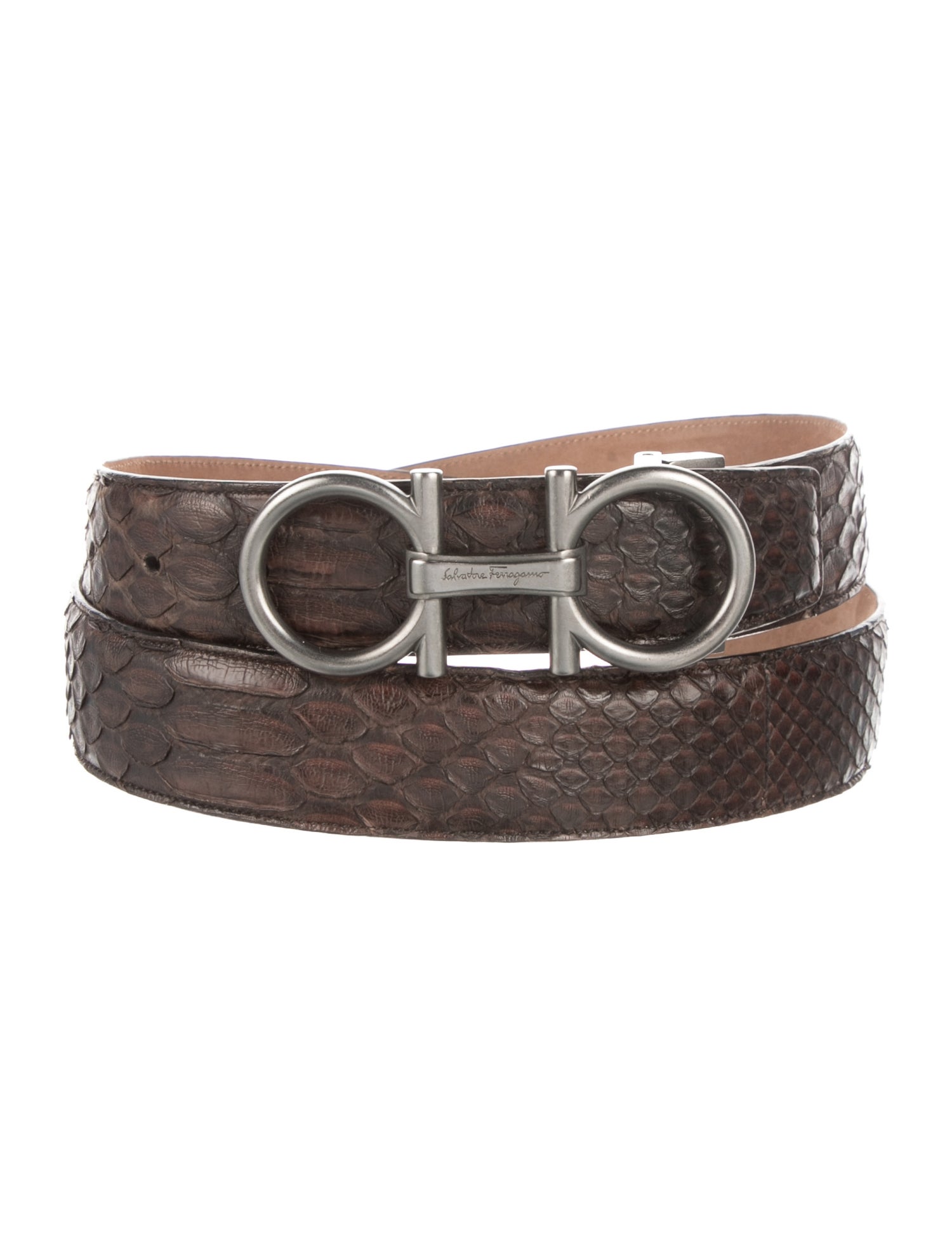 Salvatore Ferragamo Snakeskin Belt
