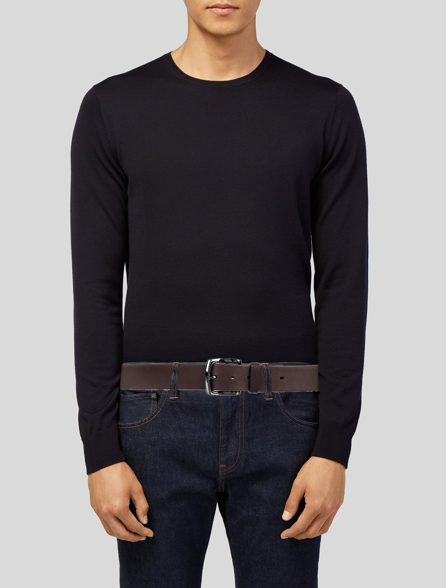Salvatore Ferragamo Gancio Logo Leather Waist Belt
