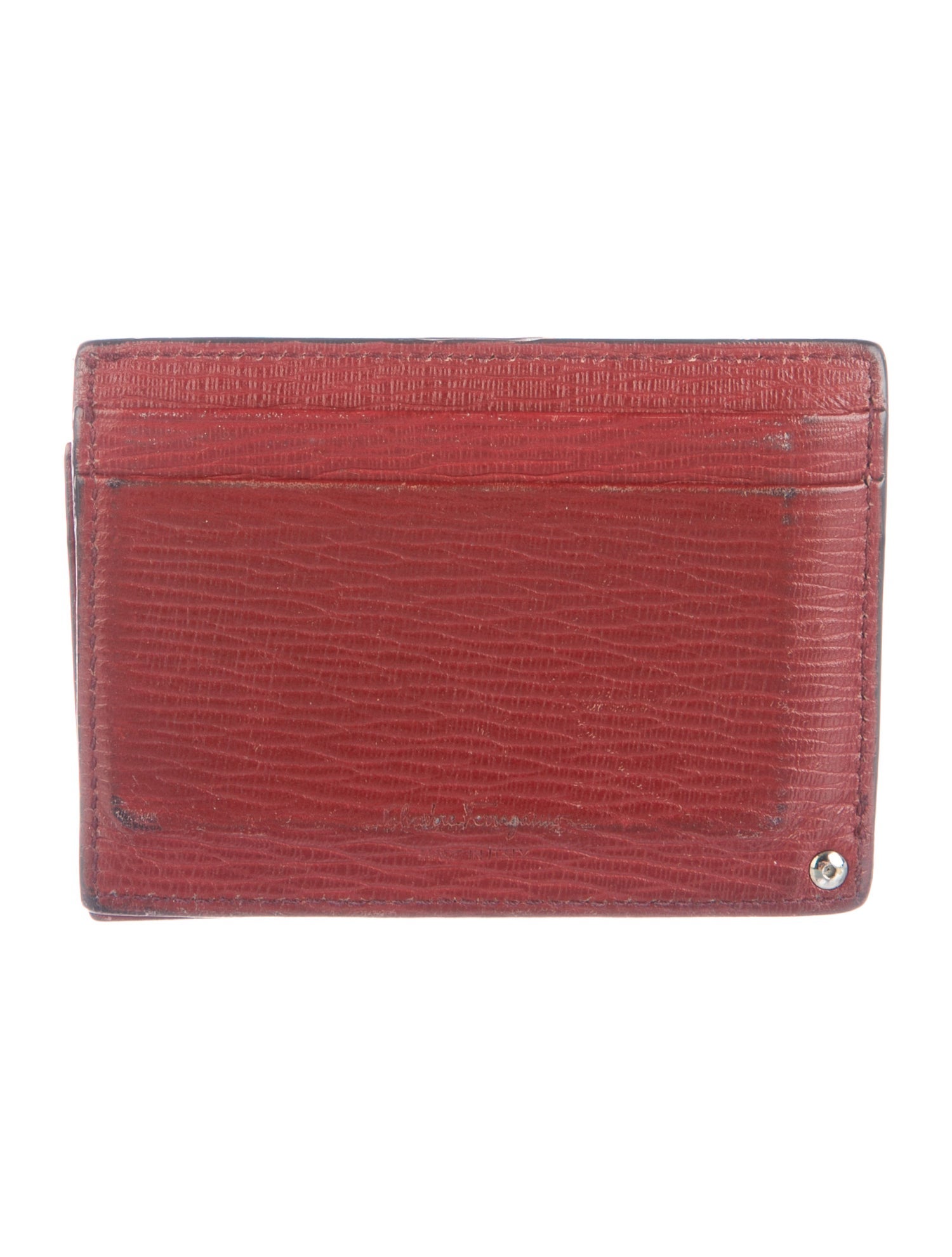 Salvatore Ferragamo Leather Card Holder