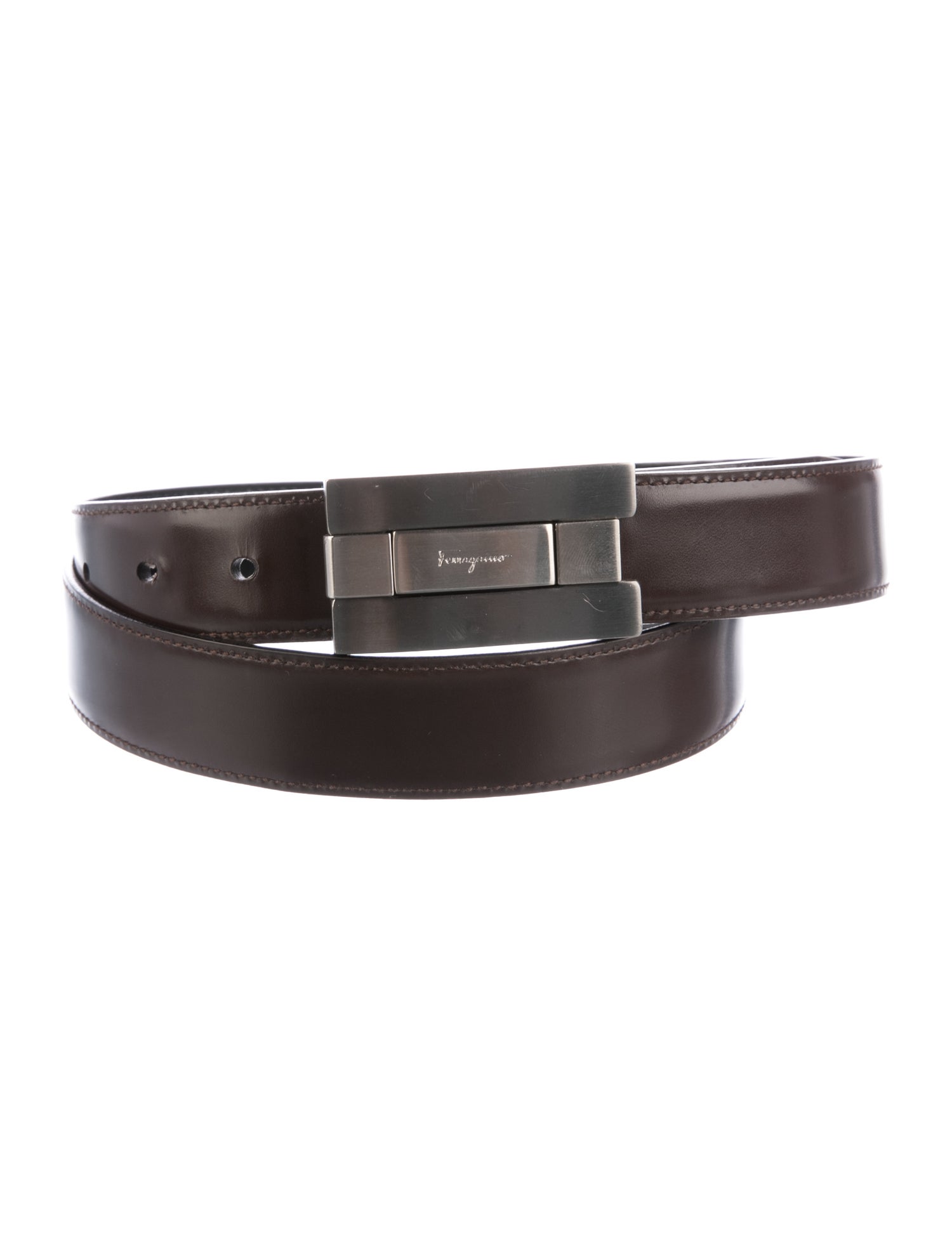 Salvatore Ferragamo Leather Belt Kit