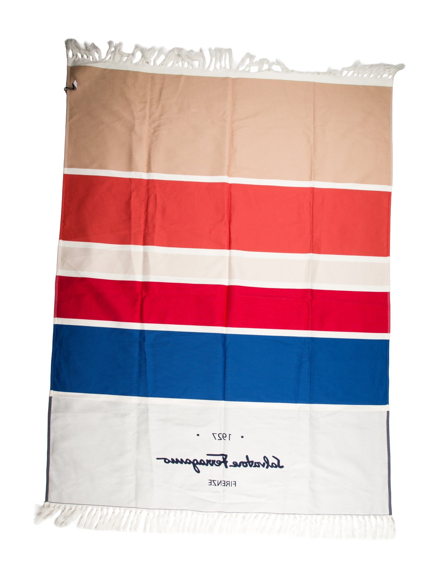 Salvatore Ferragamo Stripes Beach Towel w/ Tags
