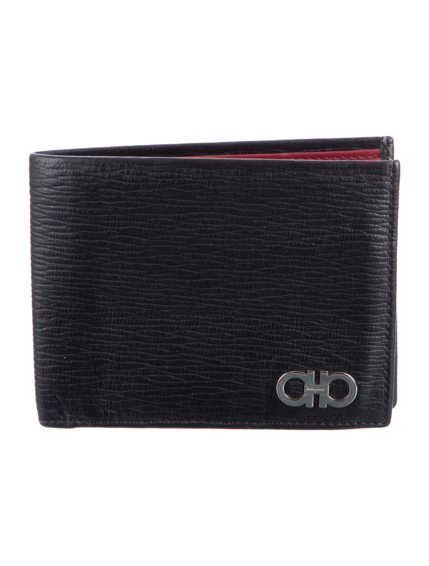 Salvatore Ferragamo Gancini Logo Leather Wallet