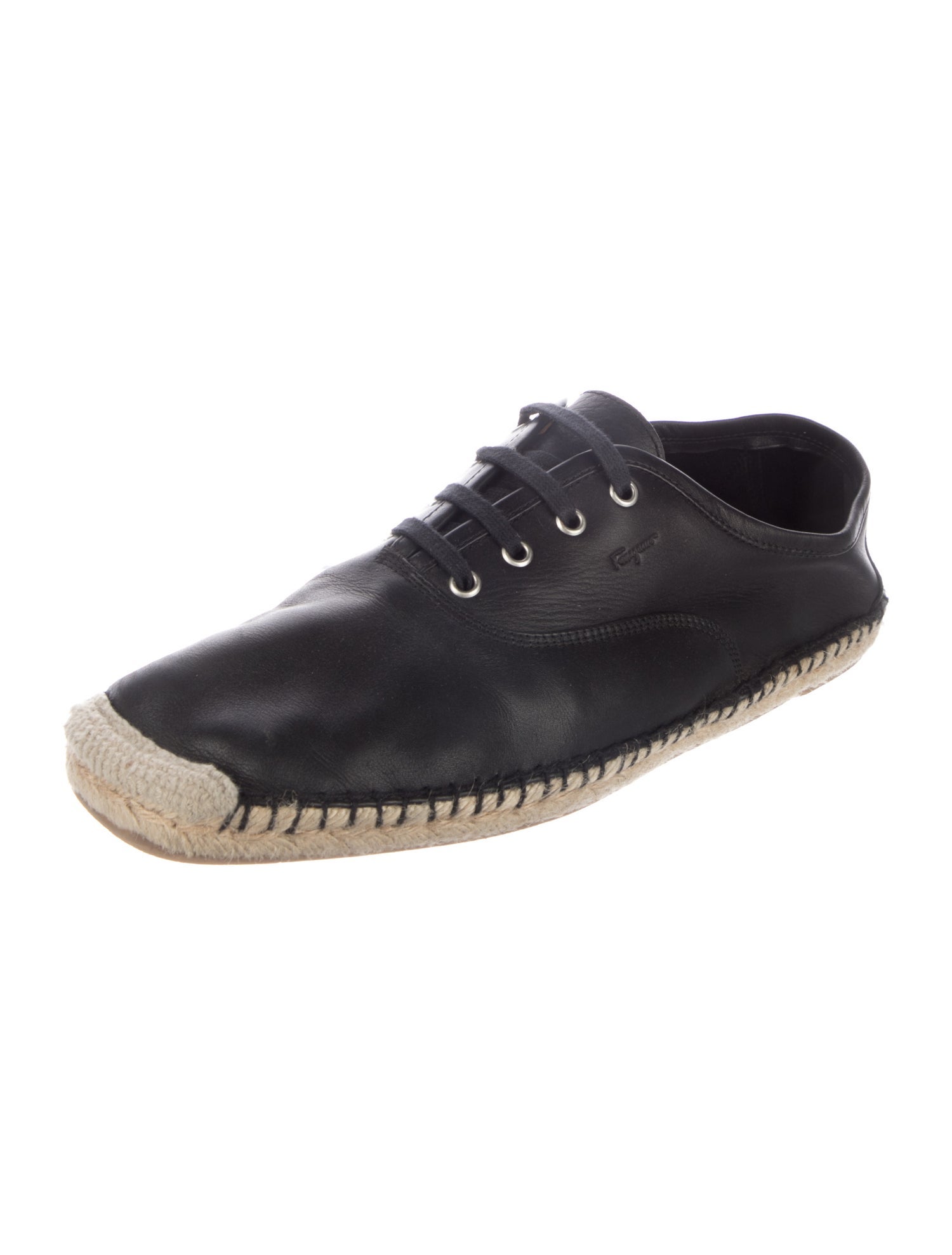 Salvatore Ferragamo Leather Espadrilles