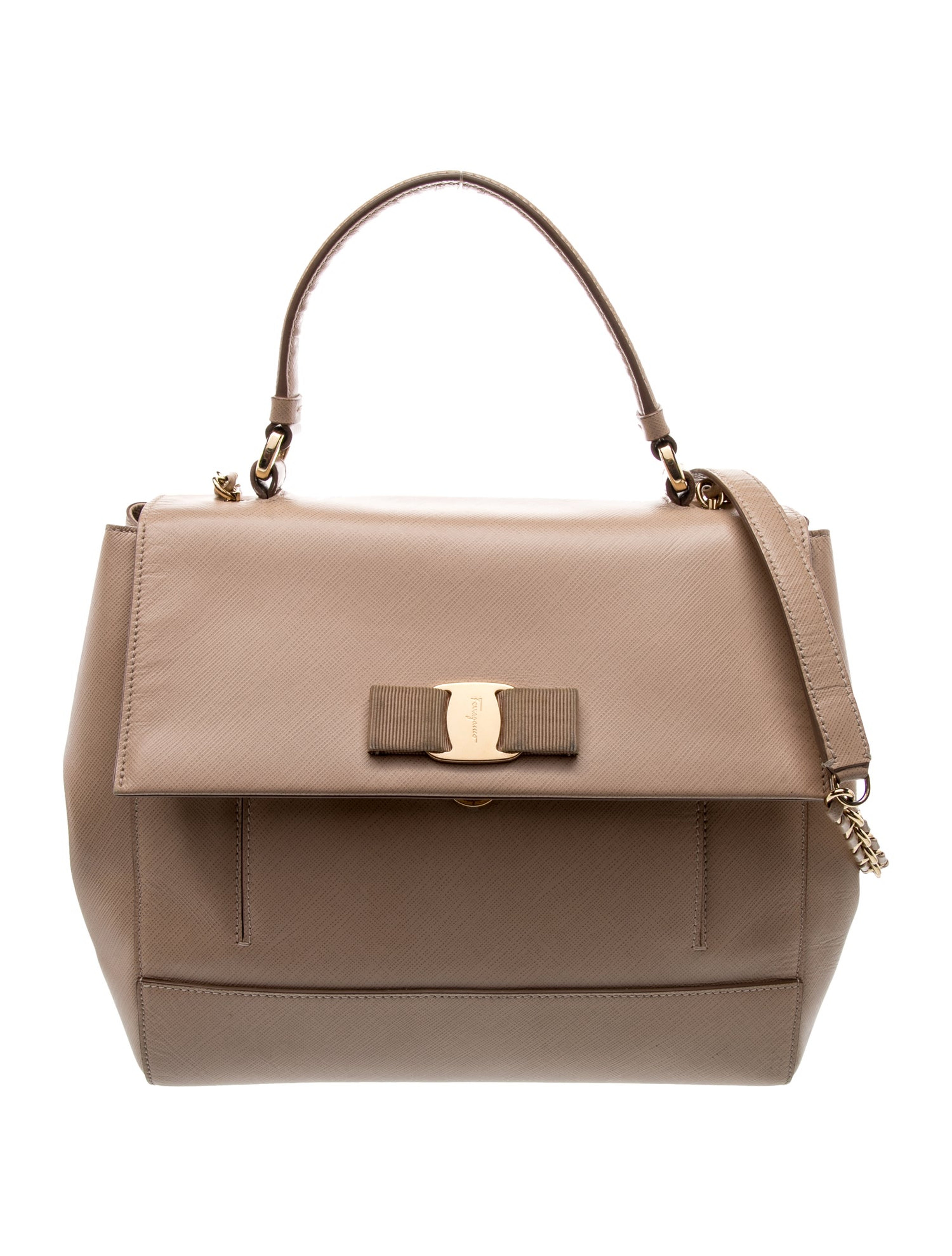 Saffiano Leather Top Handle Bag