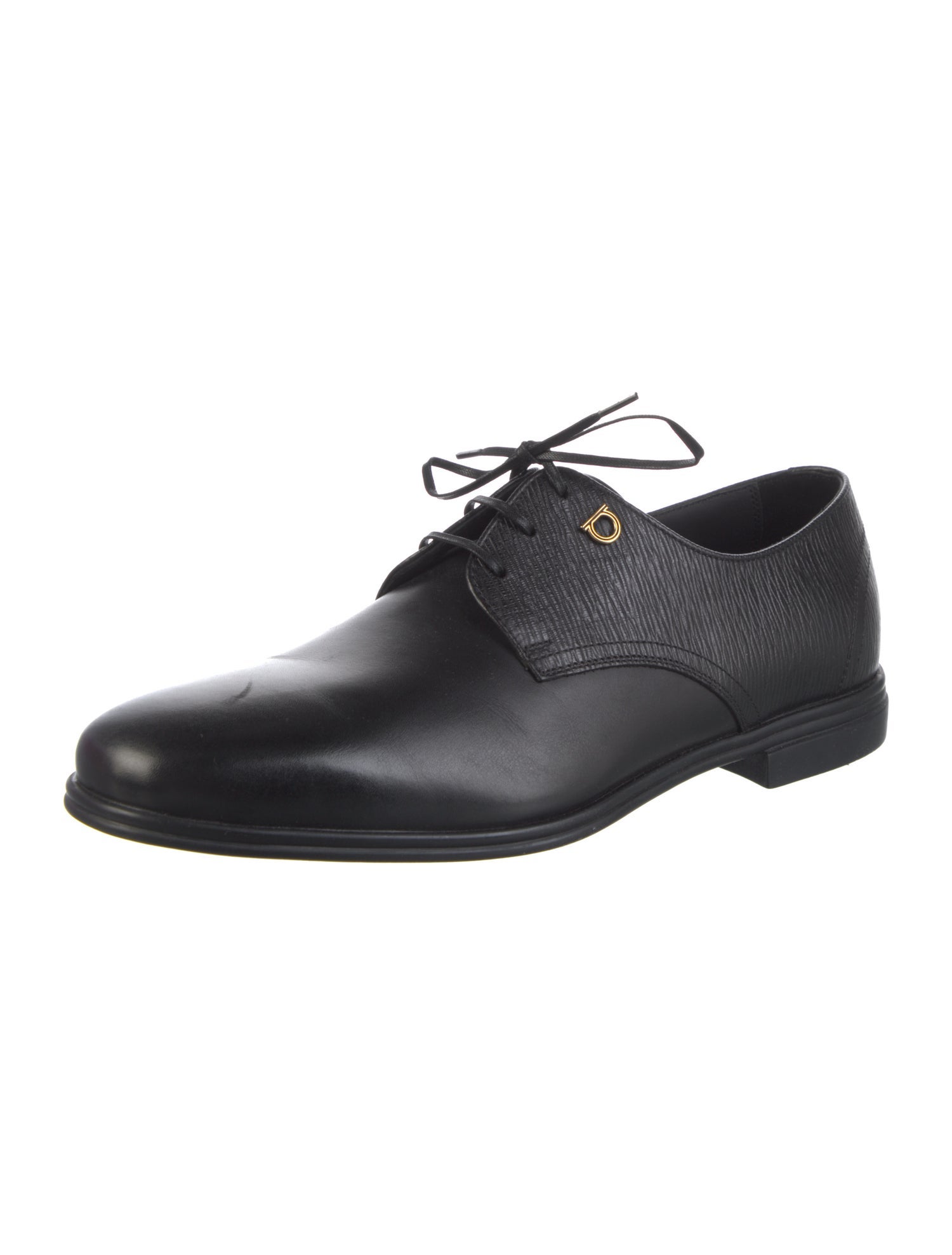 Salvatore Ferragamo Gancini Logo Leather Dress Loafers