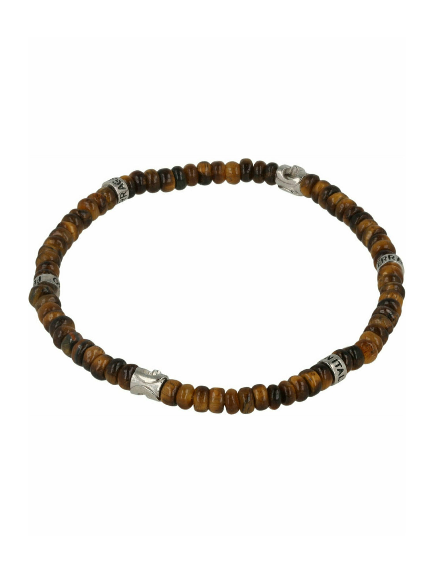 Salvatore Ferragamo Stone & Brass Bead Bracelet