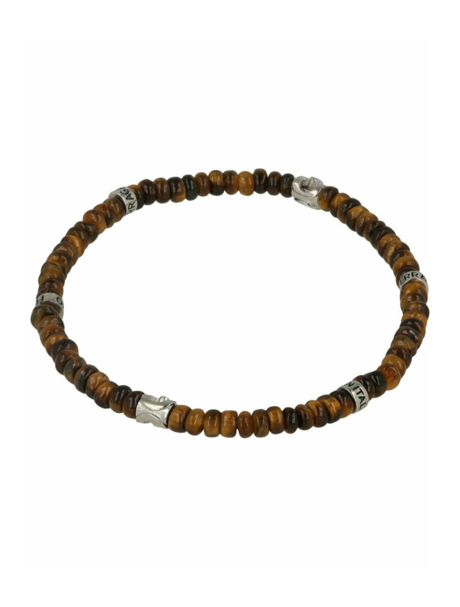 Salvatore Ferragamo Stone & Brass Bead Bracelet