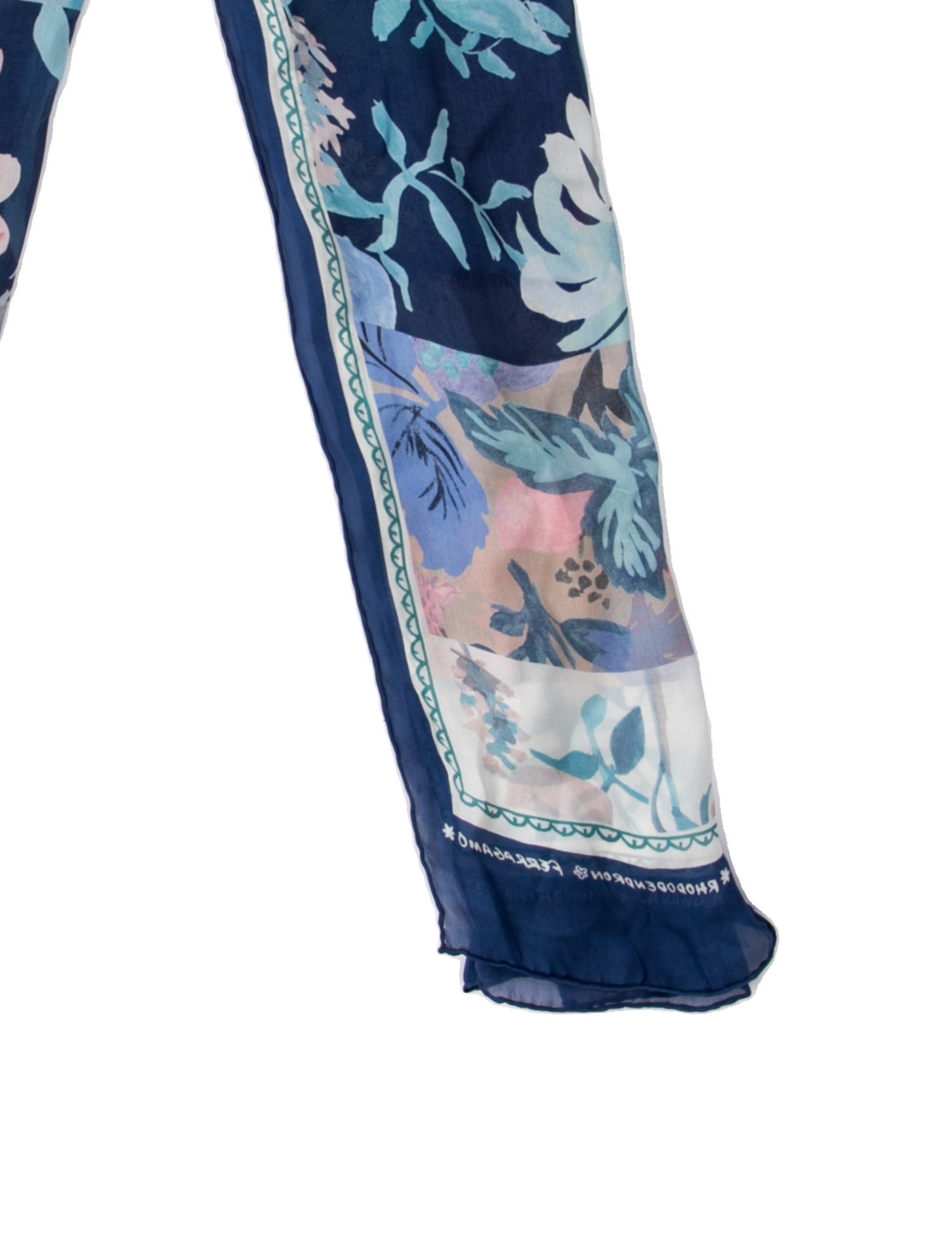 Salvatore Ferragamo Silk Floral Print Scarf