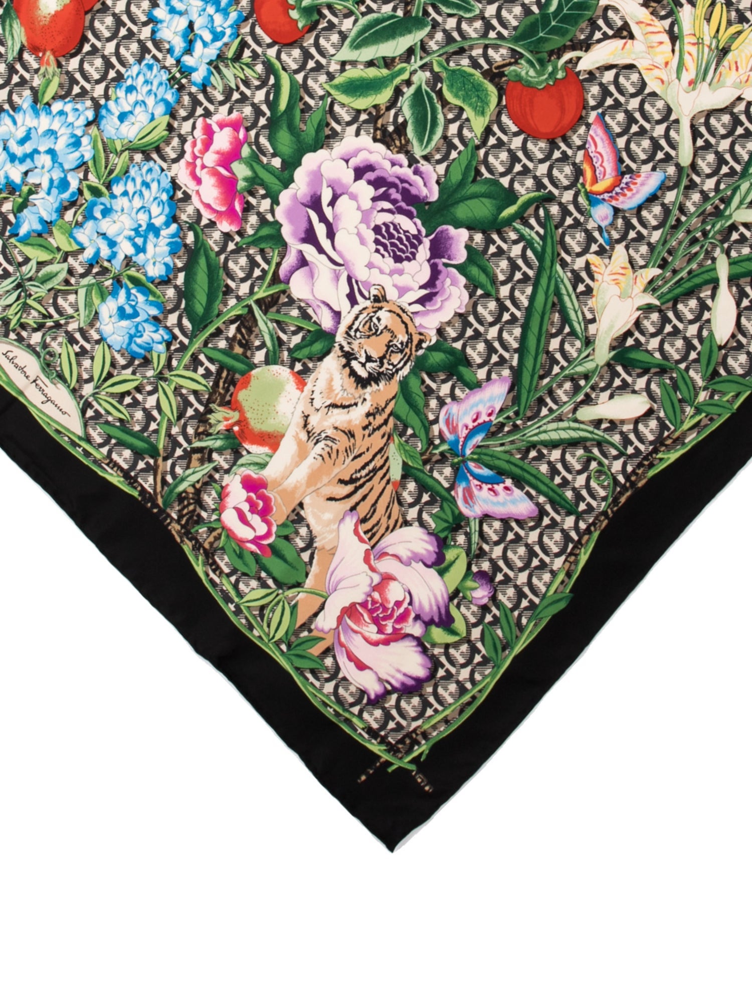 Salvatore Ferragamo Silk Printed Scarf