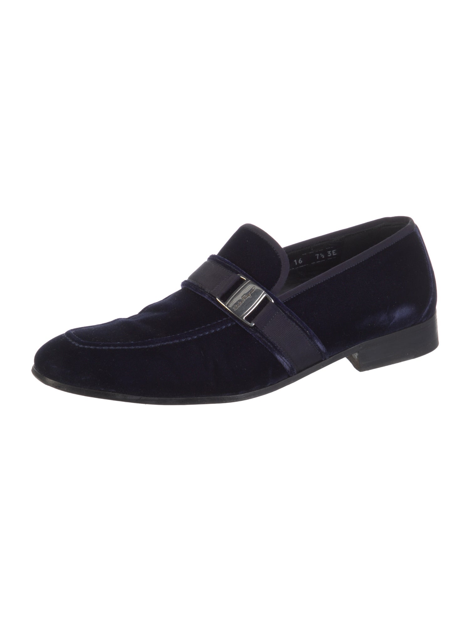 Salvatore Ferragamo Velvet Dress Loafers