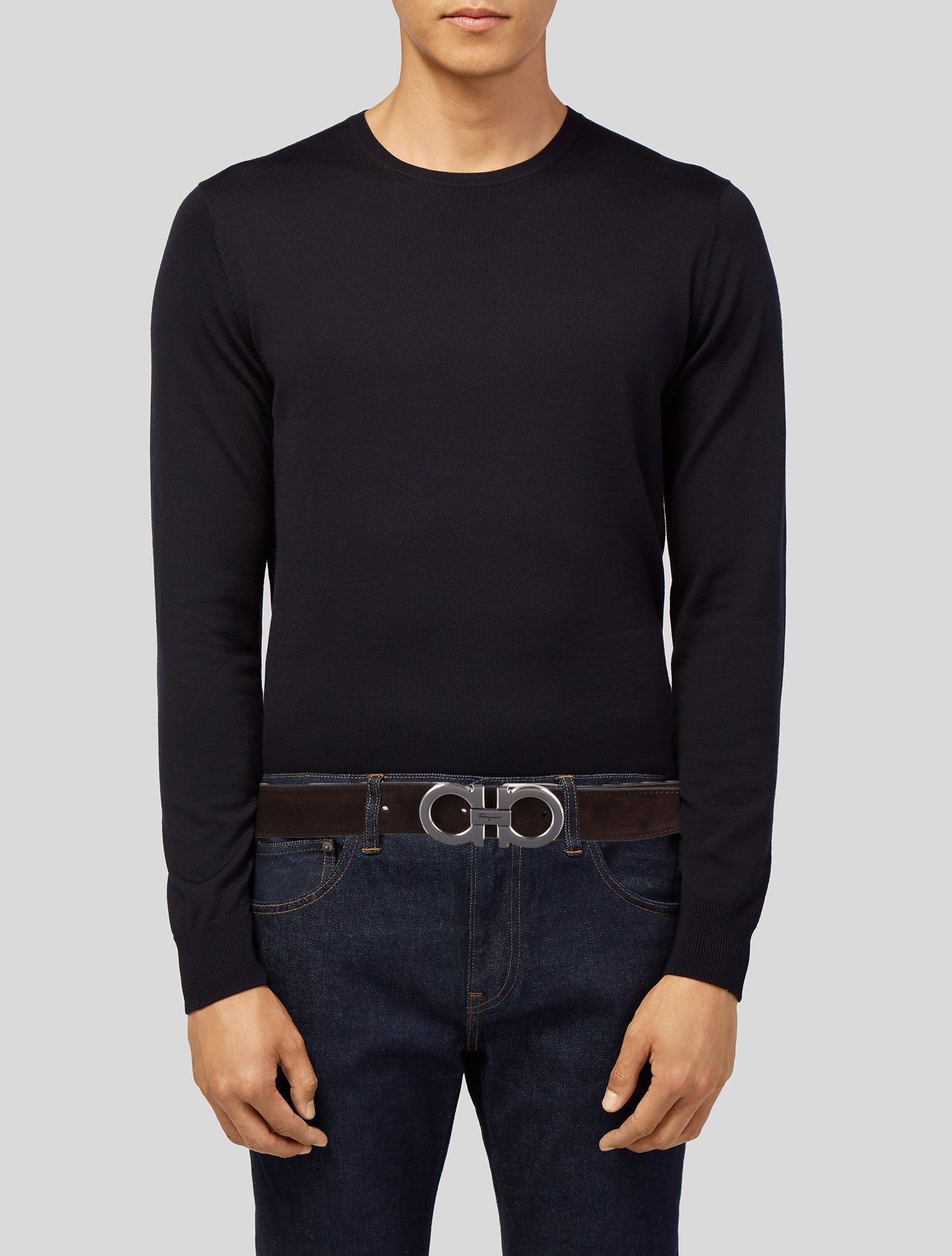 Salvatore Ferragamo Suede Belt