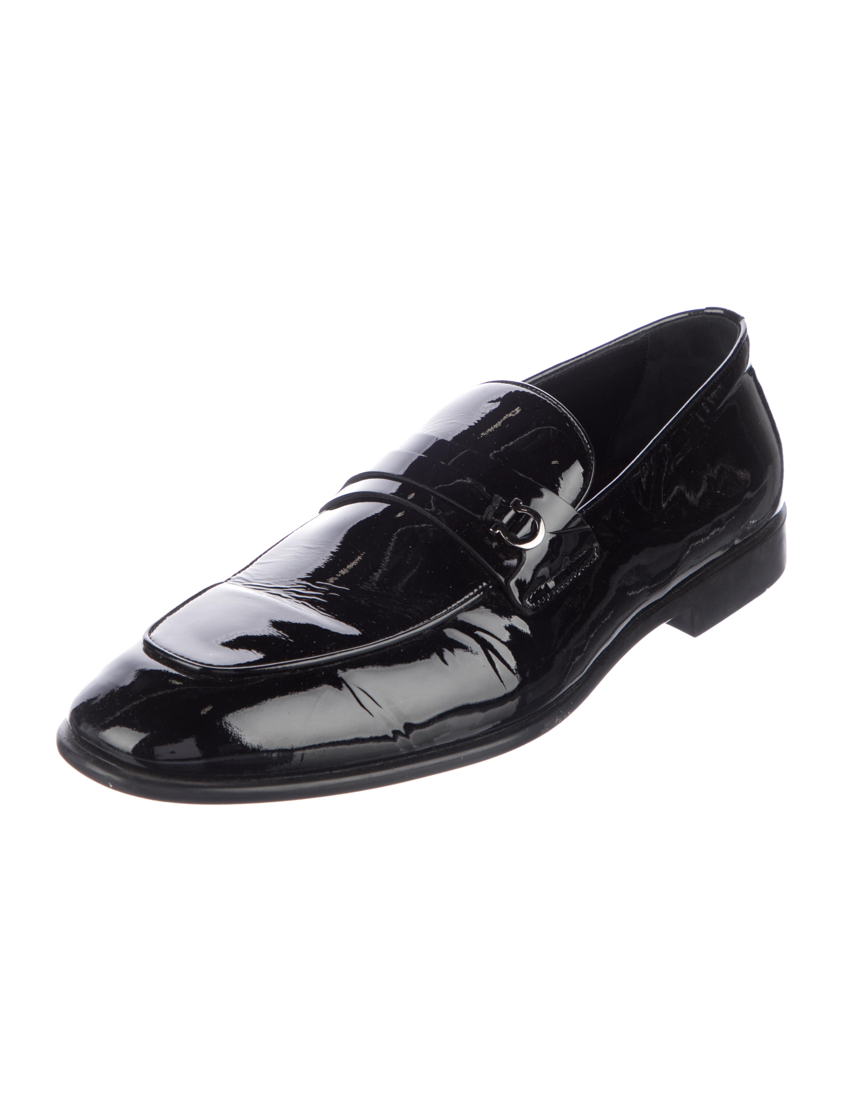 Salvatore Ferragamo Patent Leather Dress Loafers