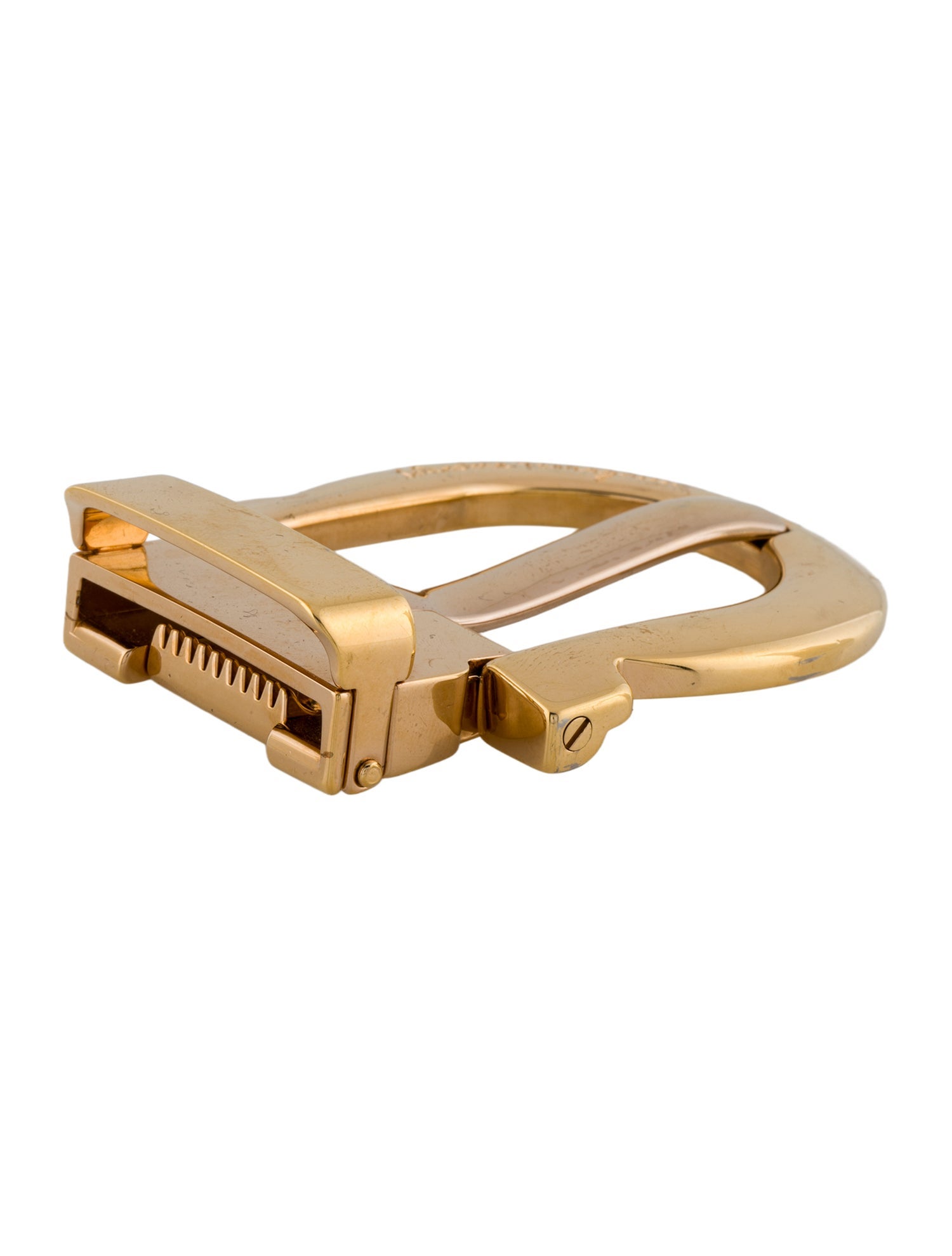Salvatore Ferragamo Solid Metal Buckle