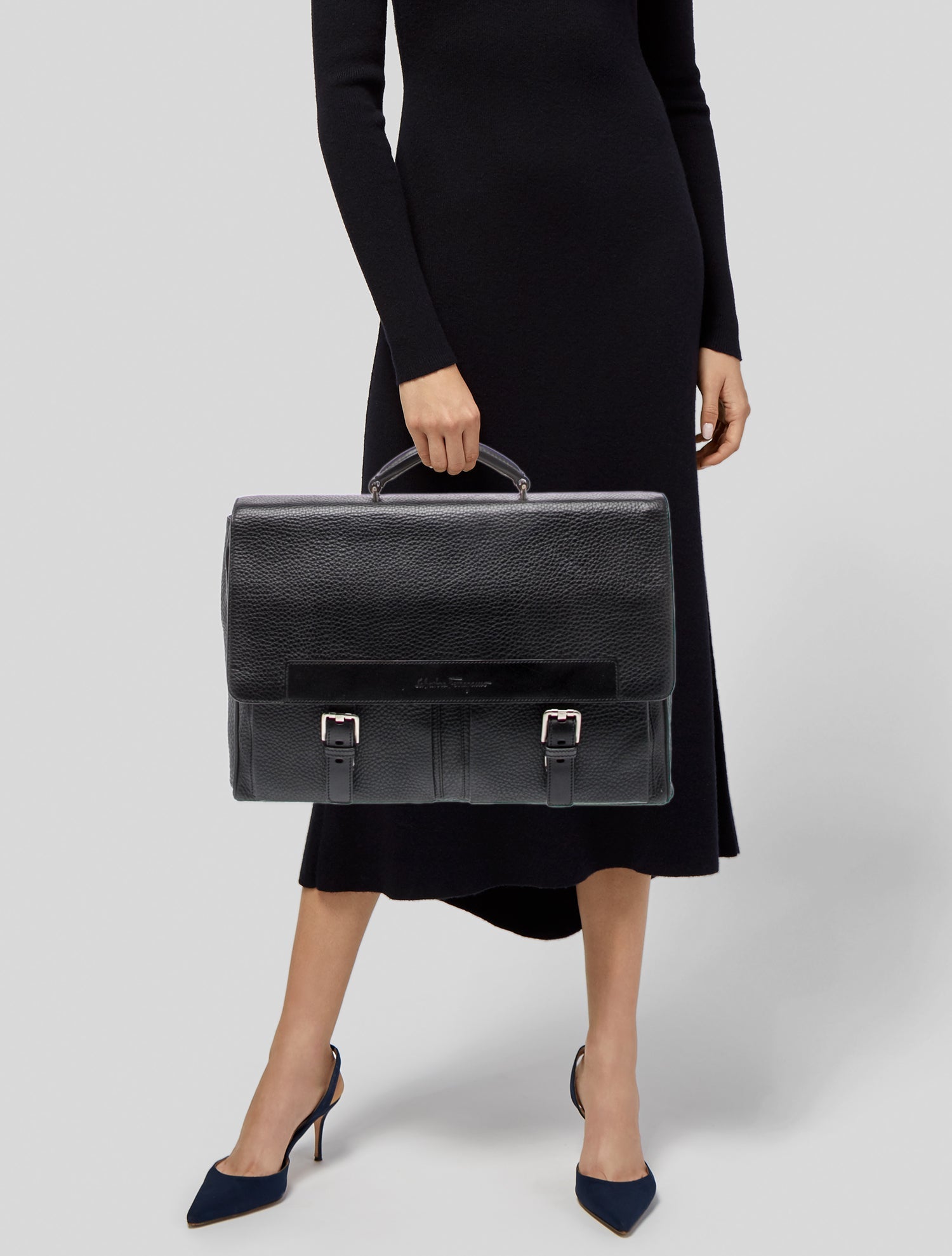 Salvatore Ferragamo Leather Briefcase