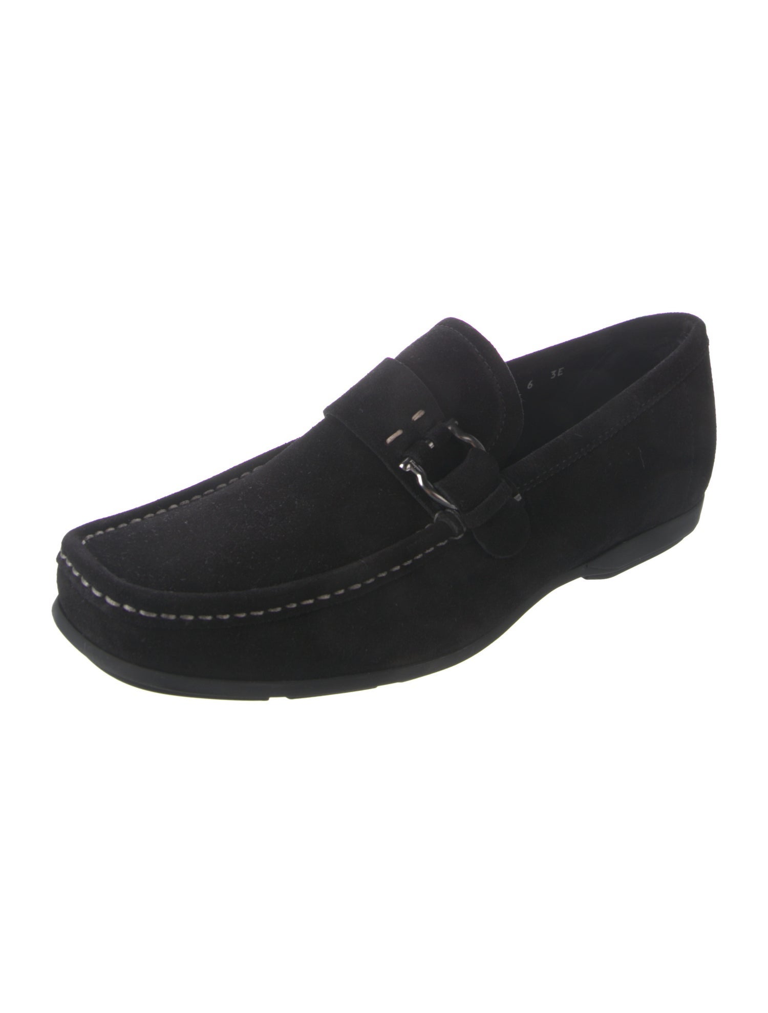 Salvatore Ferragamo Gancini Logo Suede Dress Loafers