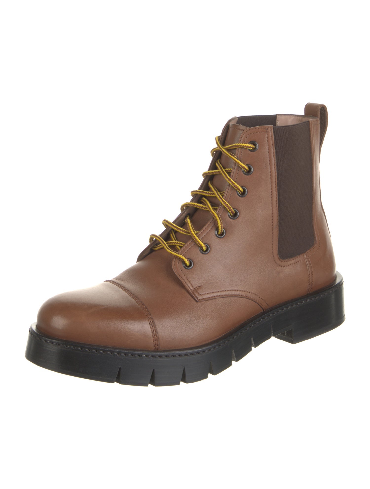 Salvatore Ferragamo Leather Lace-Up Boots